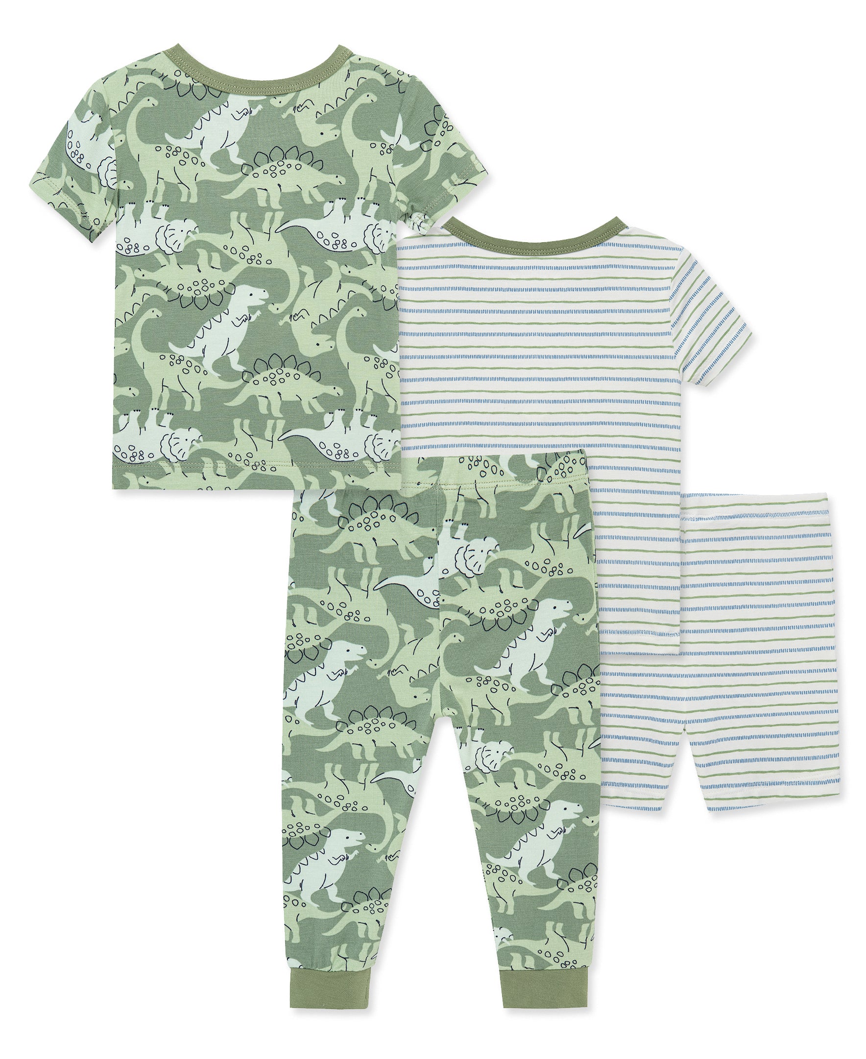 Dino 4-Piece Pajama Set (2T-4T)