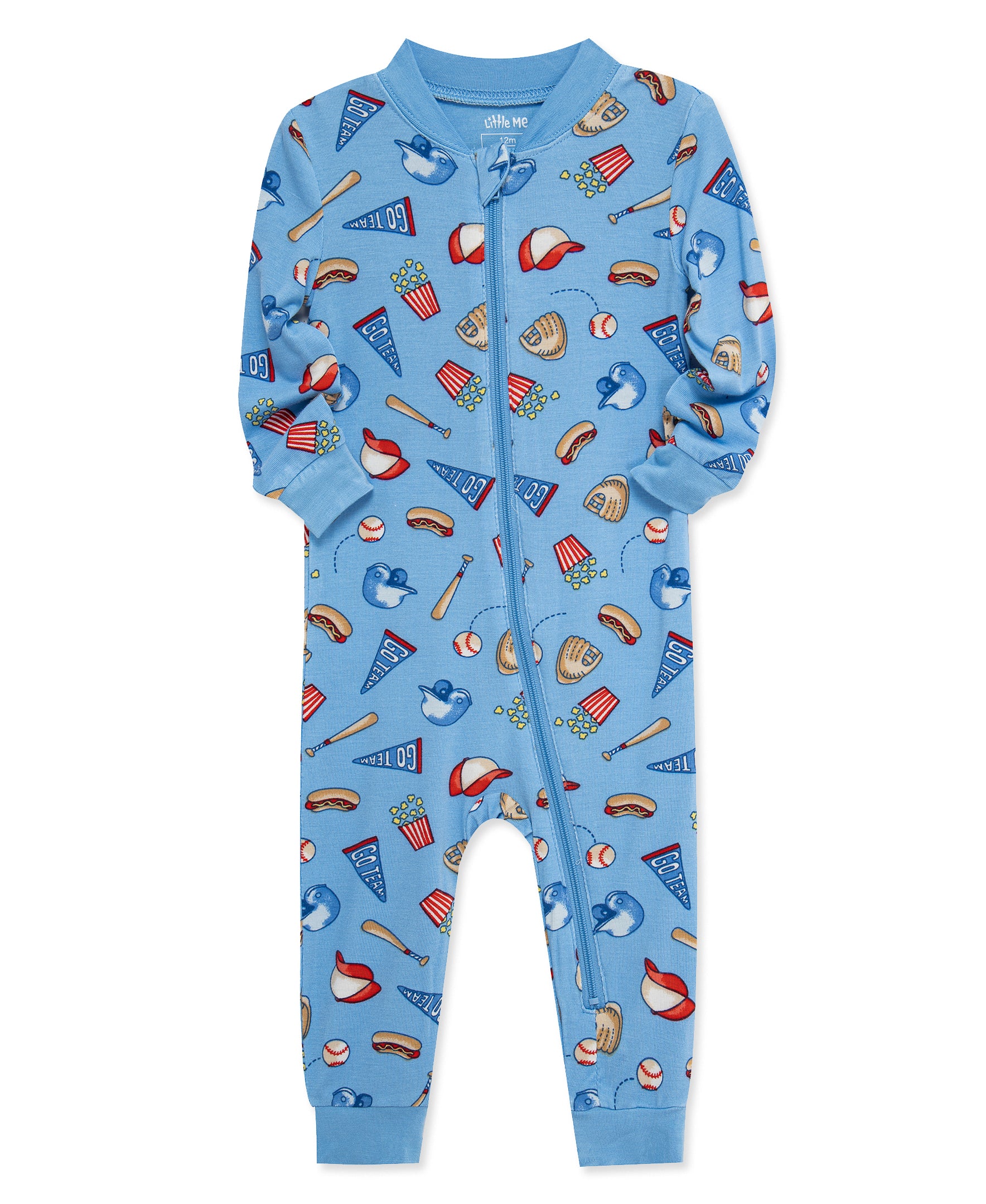 Baseball Zip Front One-Piece