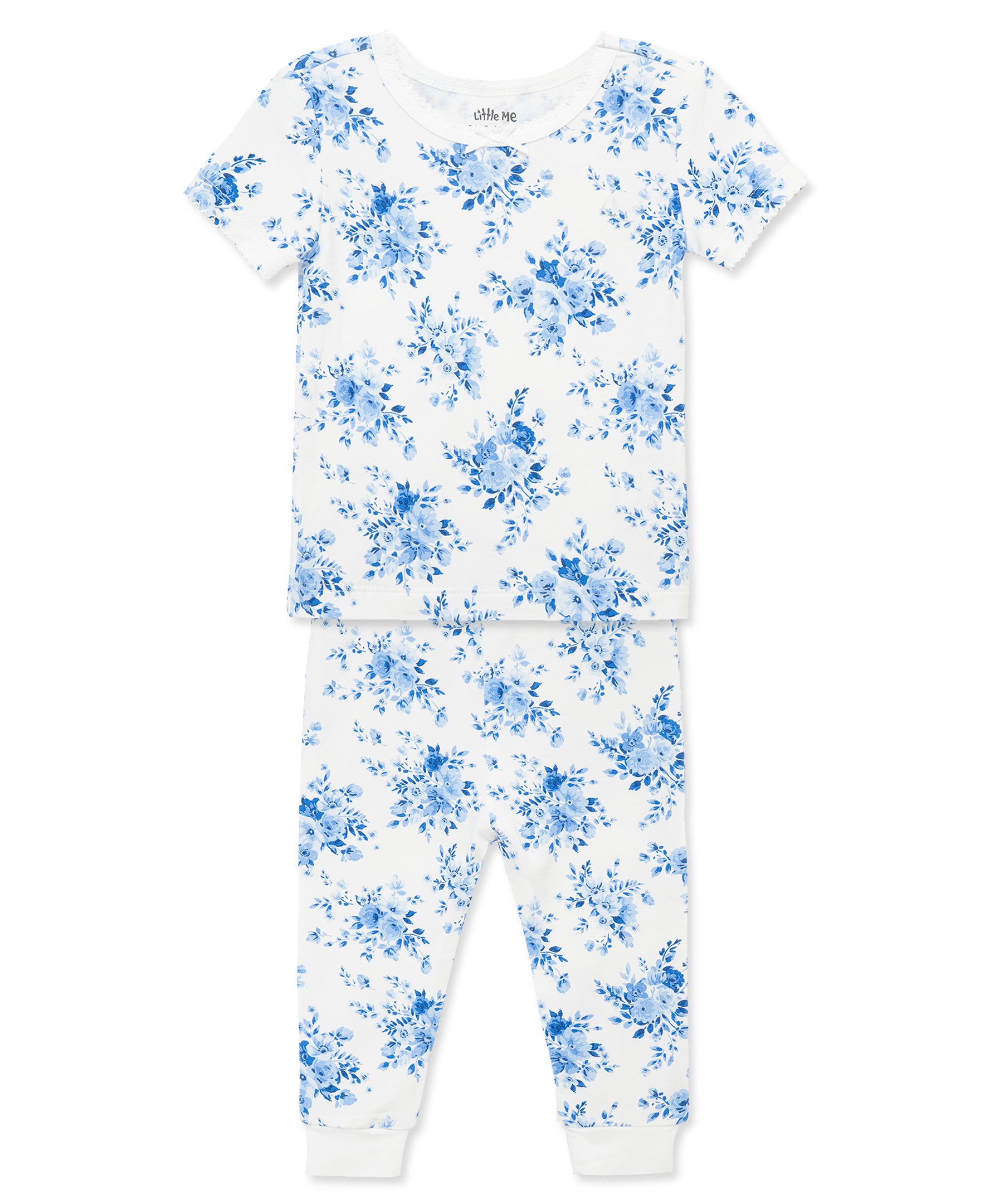 Blue Garden 4-Piece Pajama Set (12M-24M)