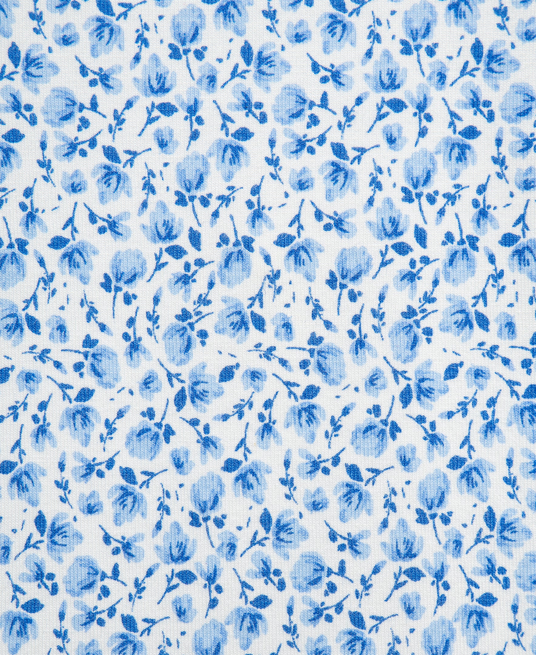 Blue Garden 4-Piece Pajama Set (2T-4T)