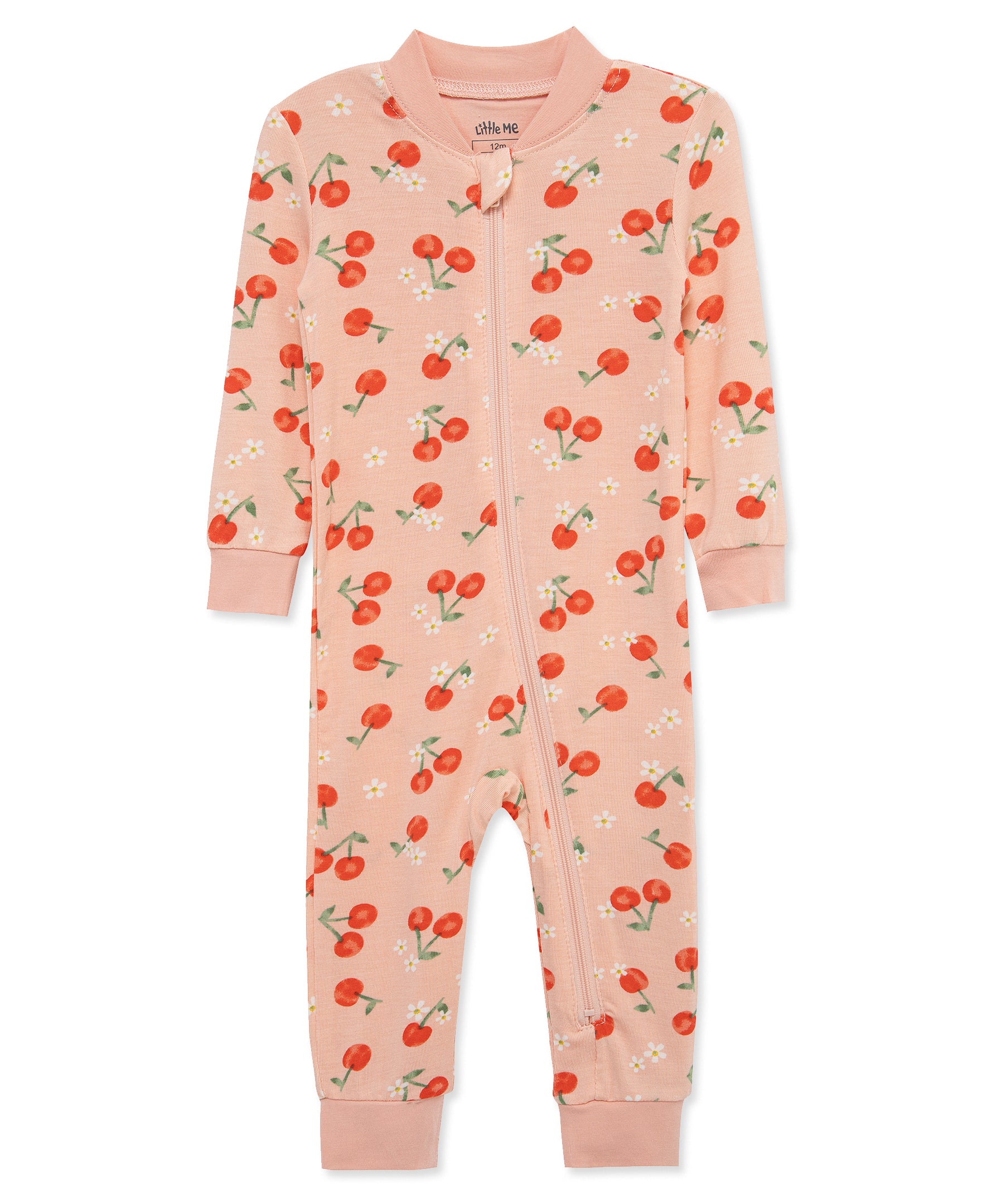 Cherry Zip Front One-PIece