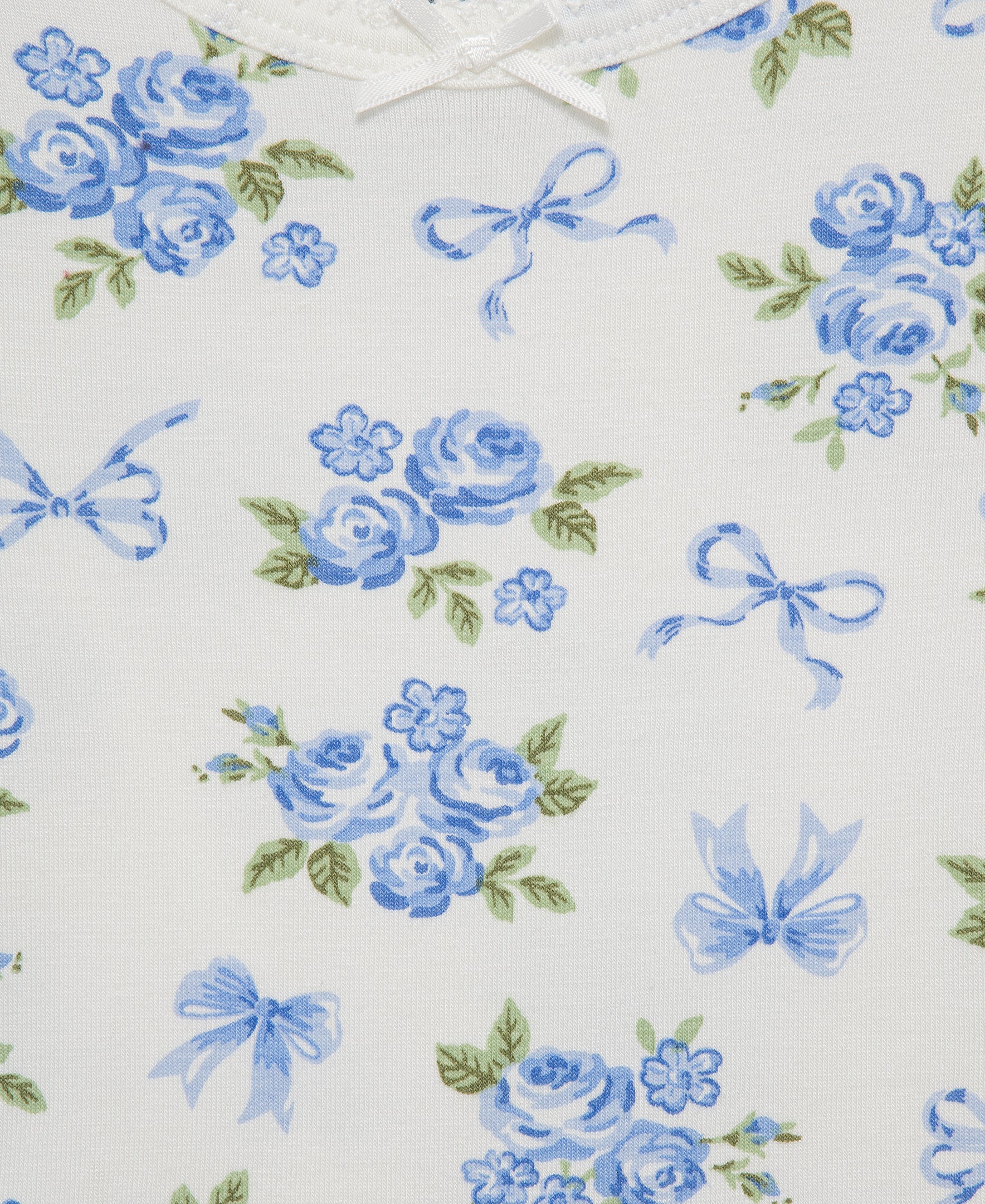 Blue Floral 4-Piece Pajama Set (2T-4T) - Little Me