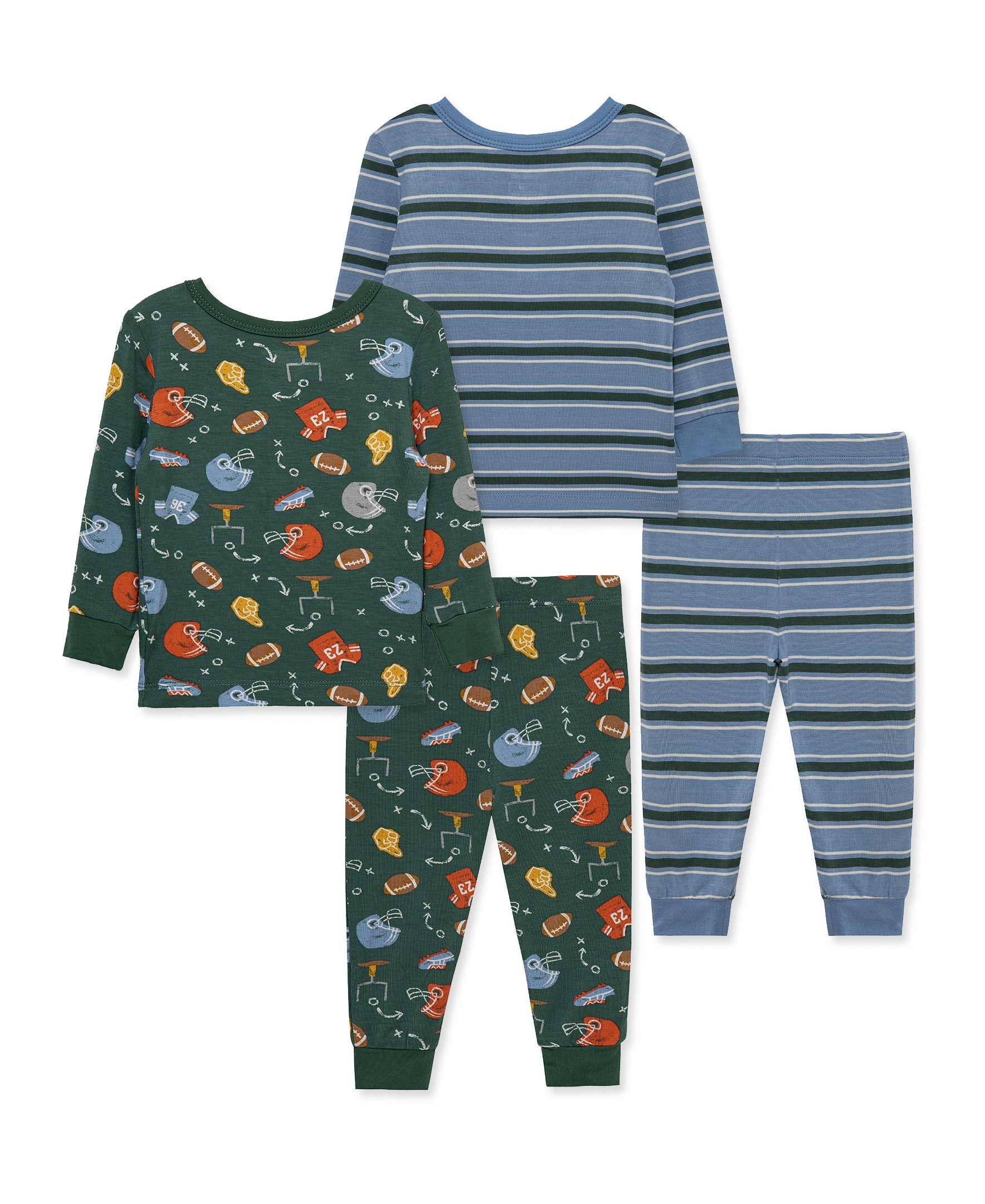Football 4-Piece Pajama Set (2T-4T) - Little Me