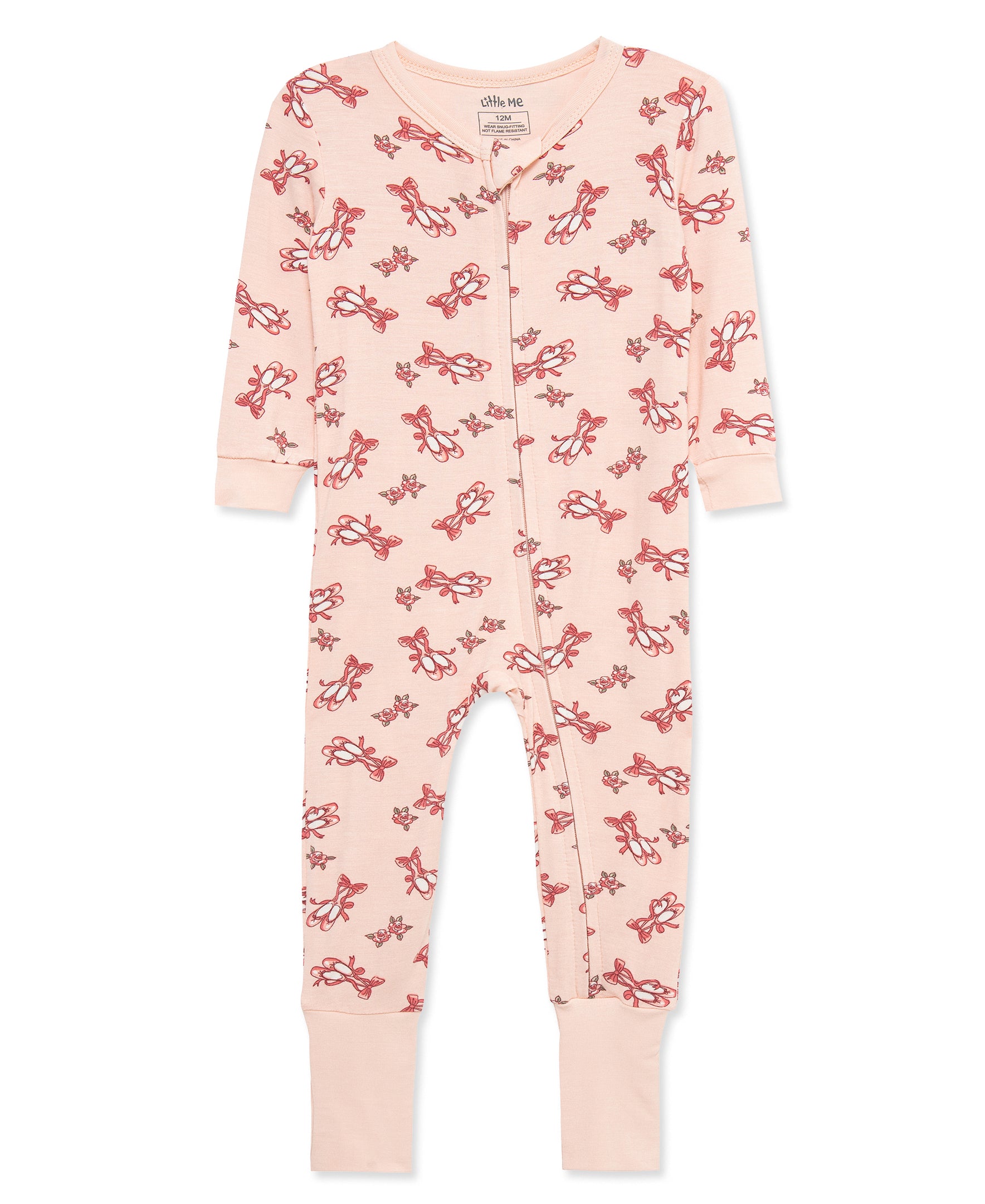 Ballet Zip Front Footie Pajama - Little Me
