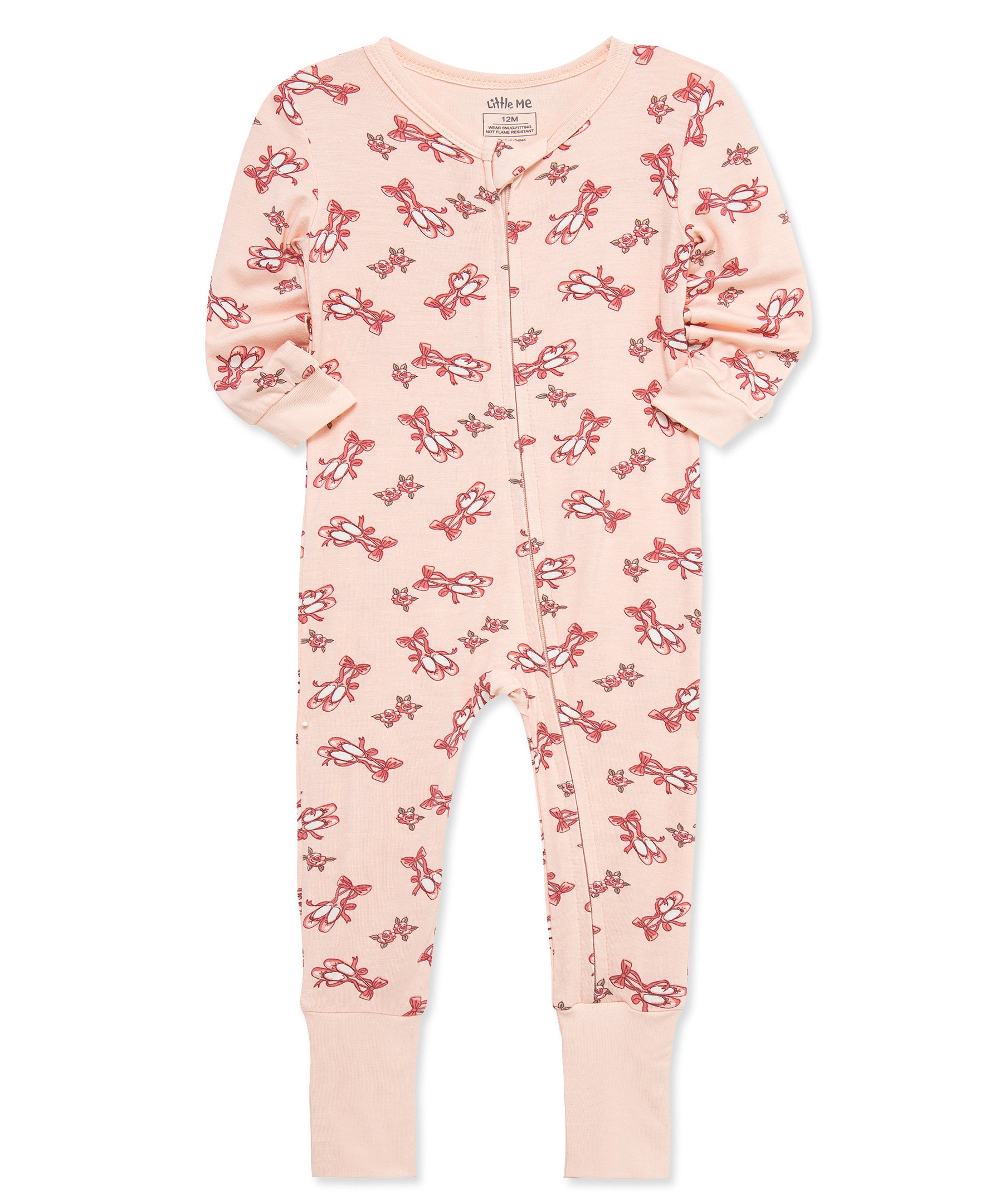 Ballet Zip Front Footie Pajama - Little Me