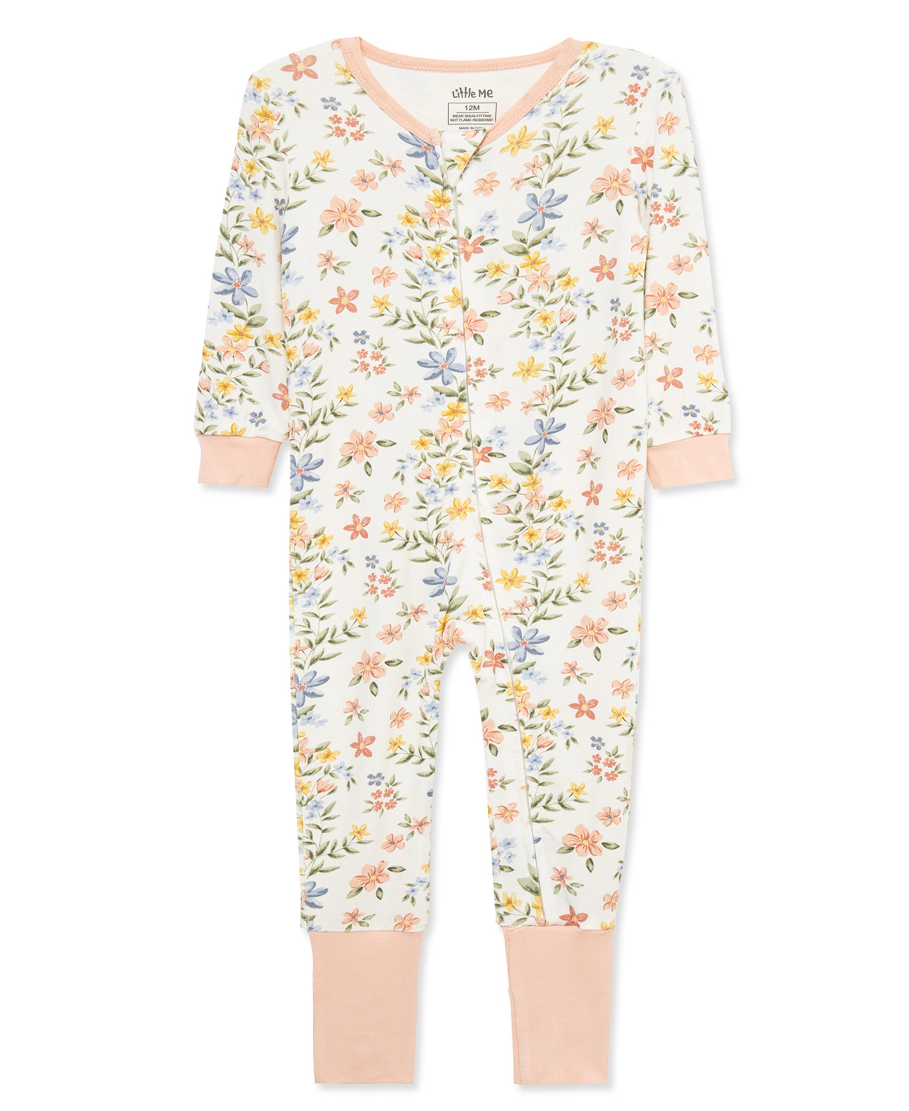 Garden Zip Front Footie Pajama - Little Me