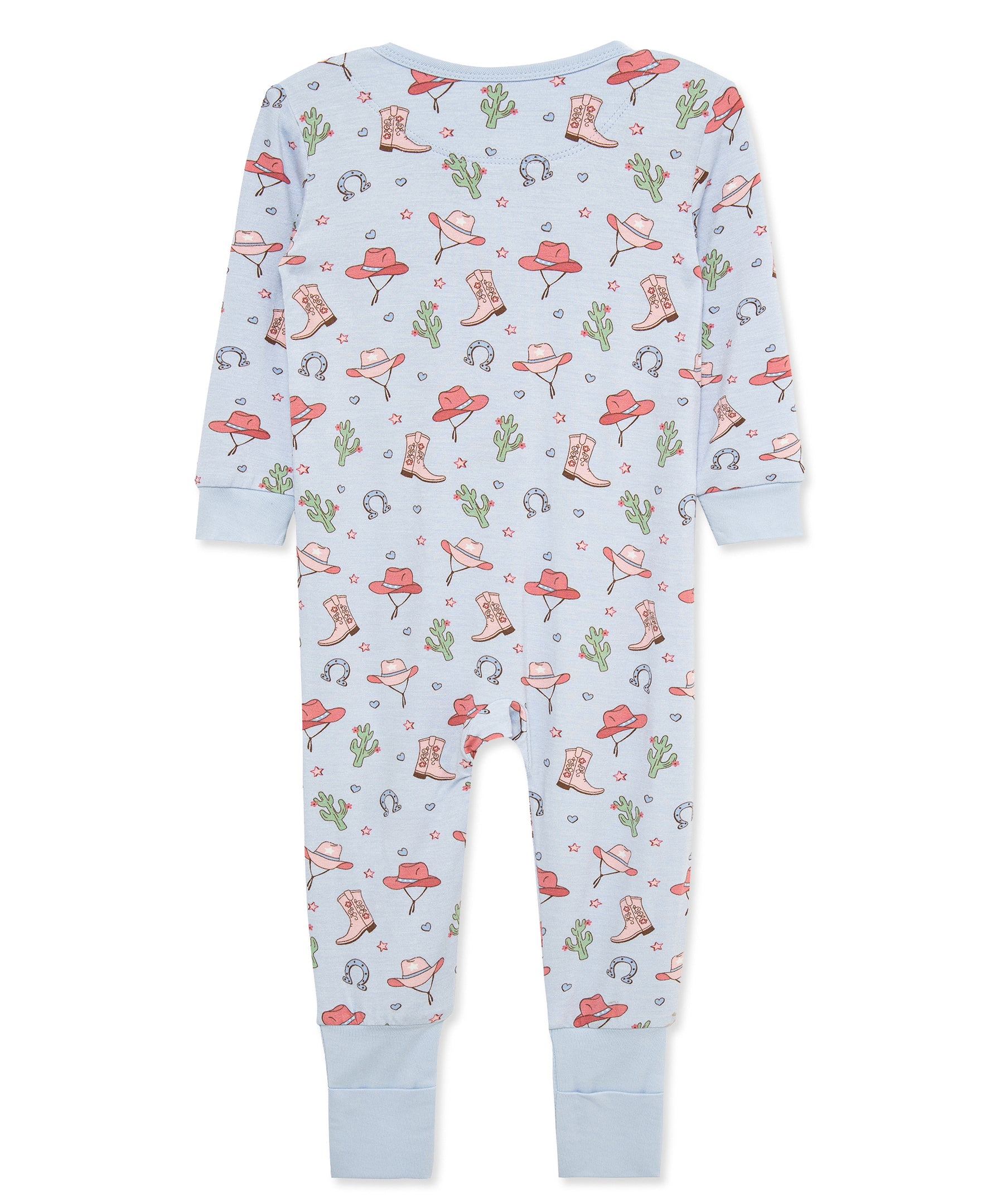 Cowgirl Zip Front Footie Pajama - Little Me