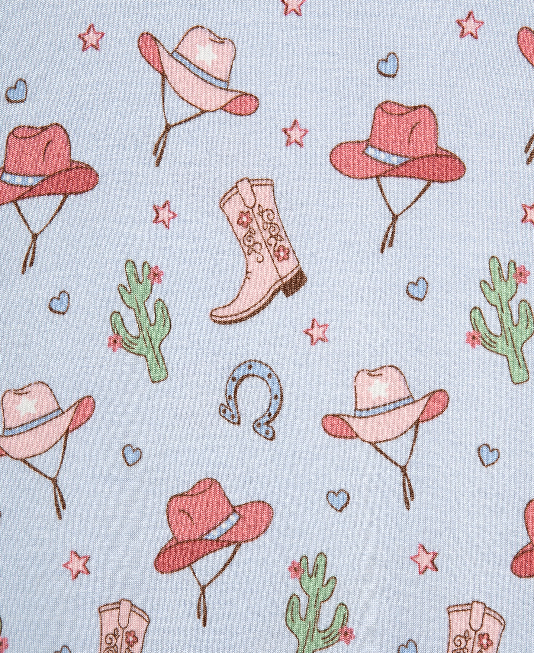 Cowgirl Zip Front Footie Pajama - Little Me