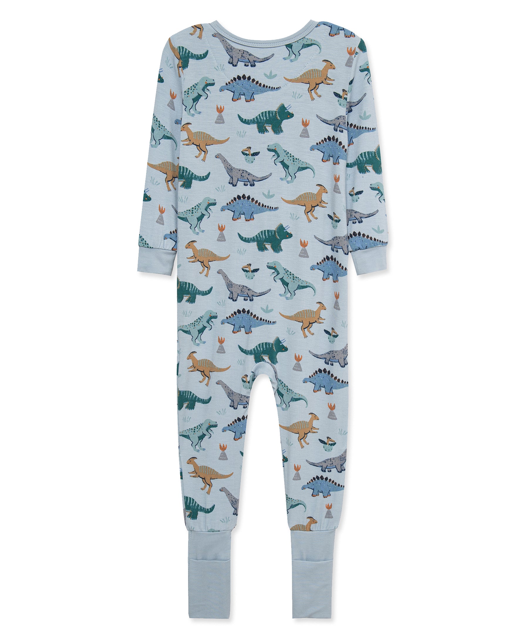 Dino Zip Front Footie Pajama (12M-24M) - Little Me