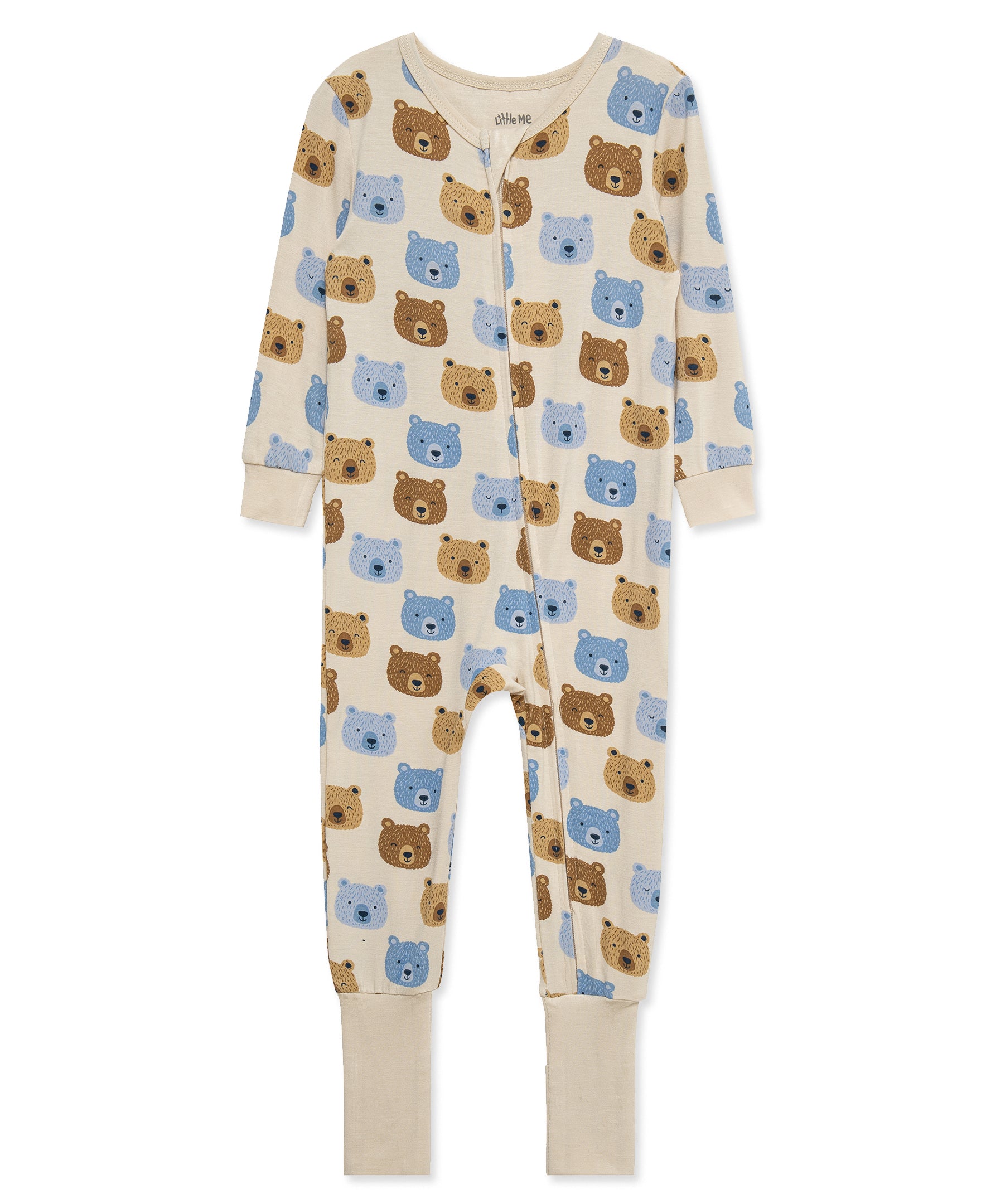 Bear Zip Front Footie Pajama (12M-24M) - Little Me