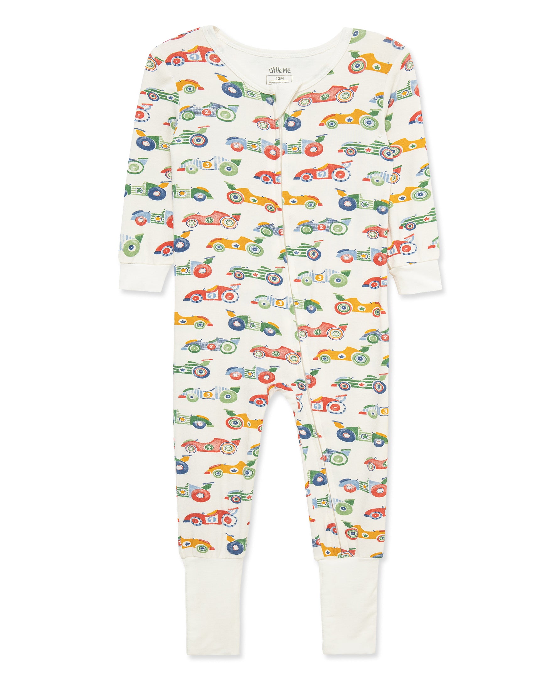 Race Car Zip Front Footie Pajama (12M-24M) - Little Me