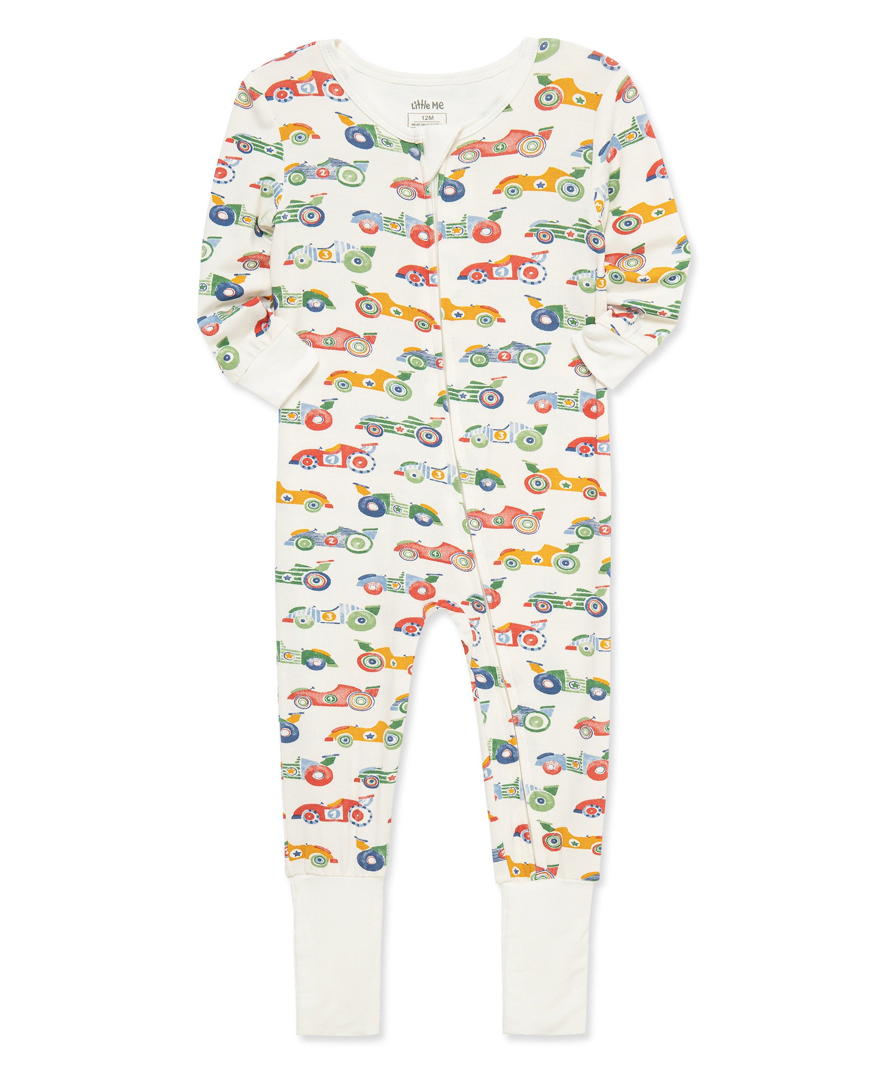 Race Car Zip Front Footie Pajama (12M-24M) - Little Me