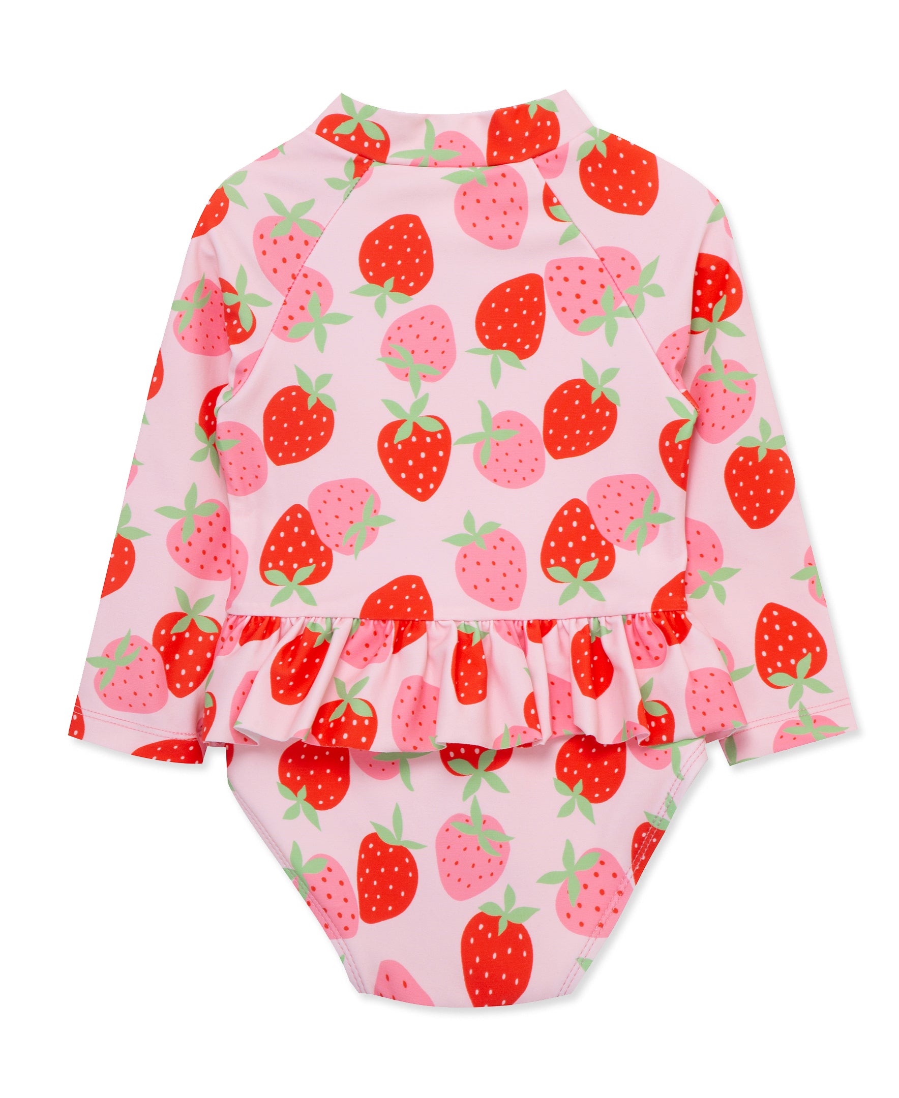 Strawberry 1-Piece Rashguard Swimsuit (2T-4T) - Little Me