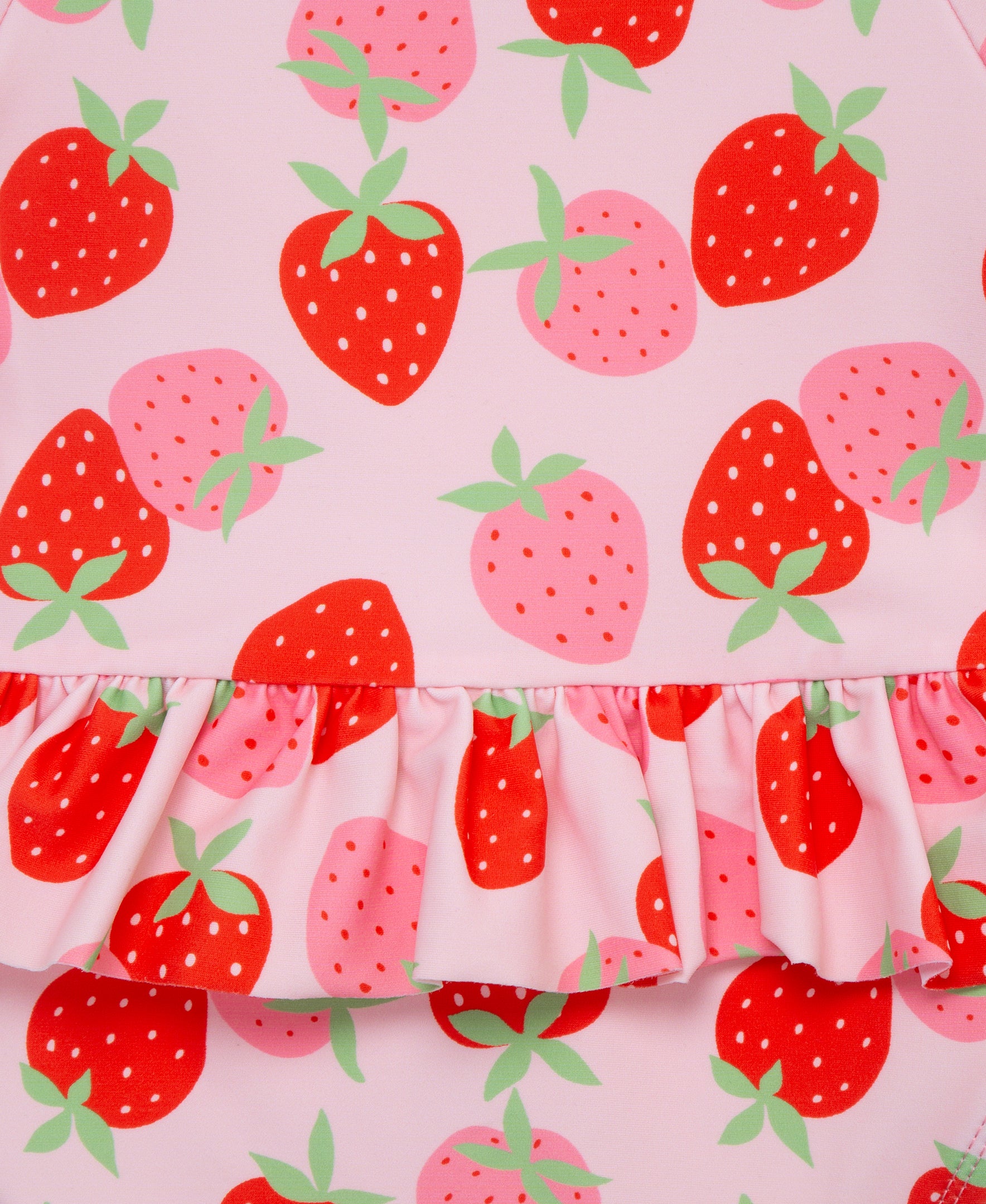 Strawberry 1-Piece Rashguard Swimsuit (2T-4T) - Little Me