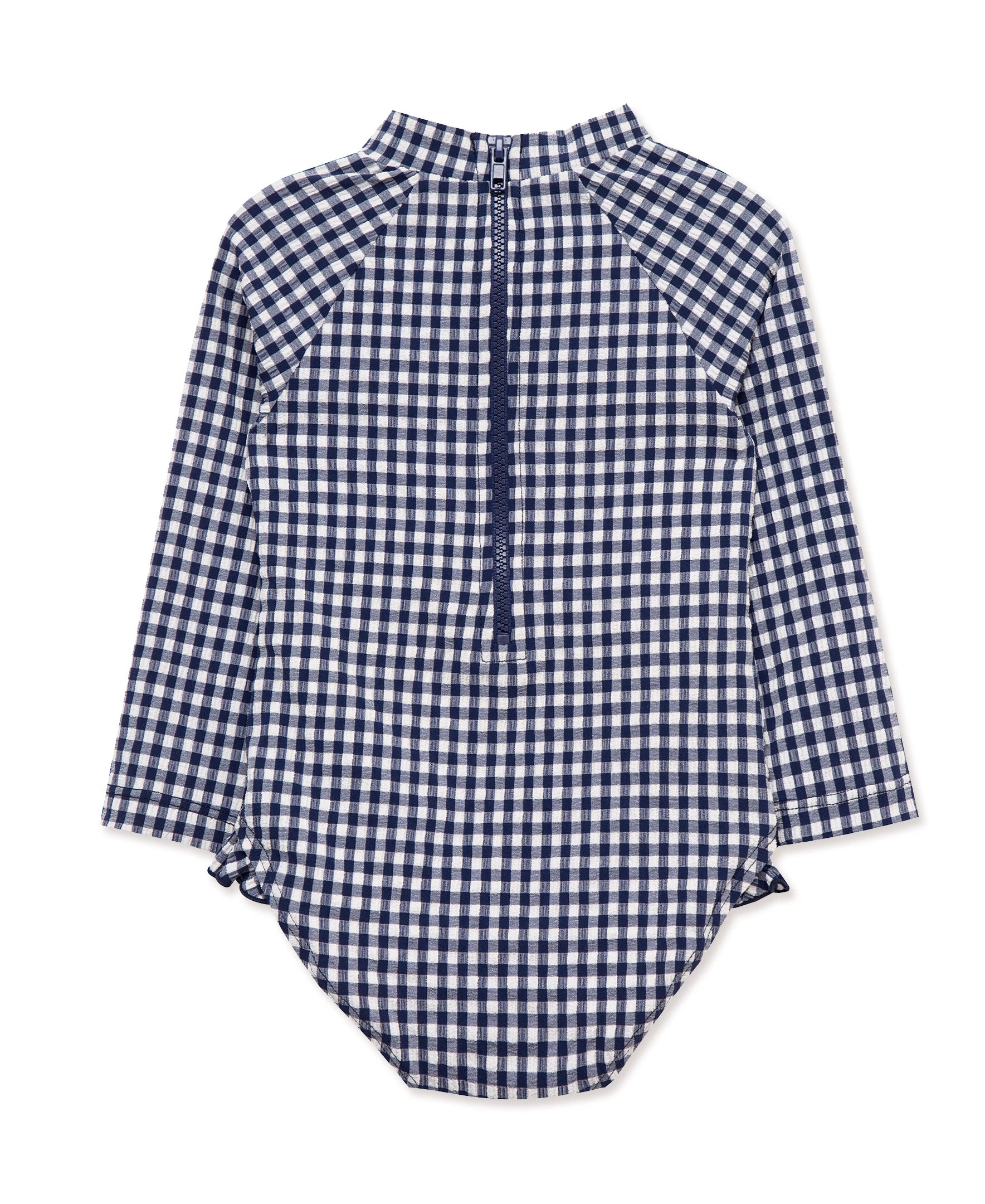 Gingham 1-Piece Rashguard Swimsuit (6M-24M) - Little Me