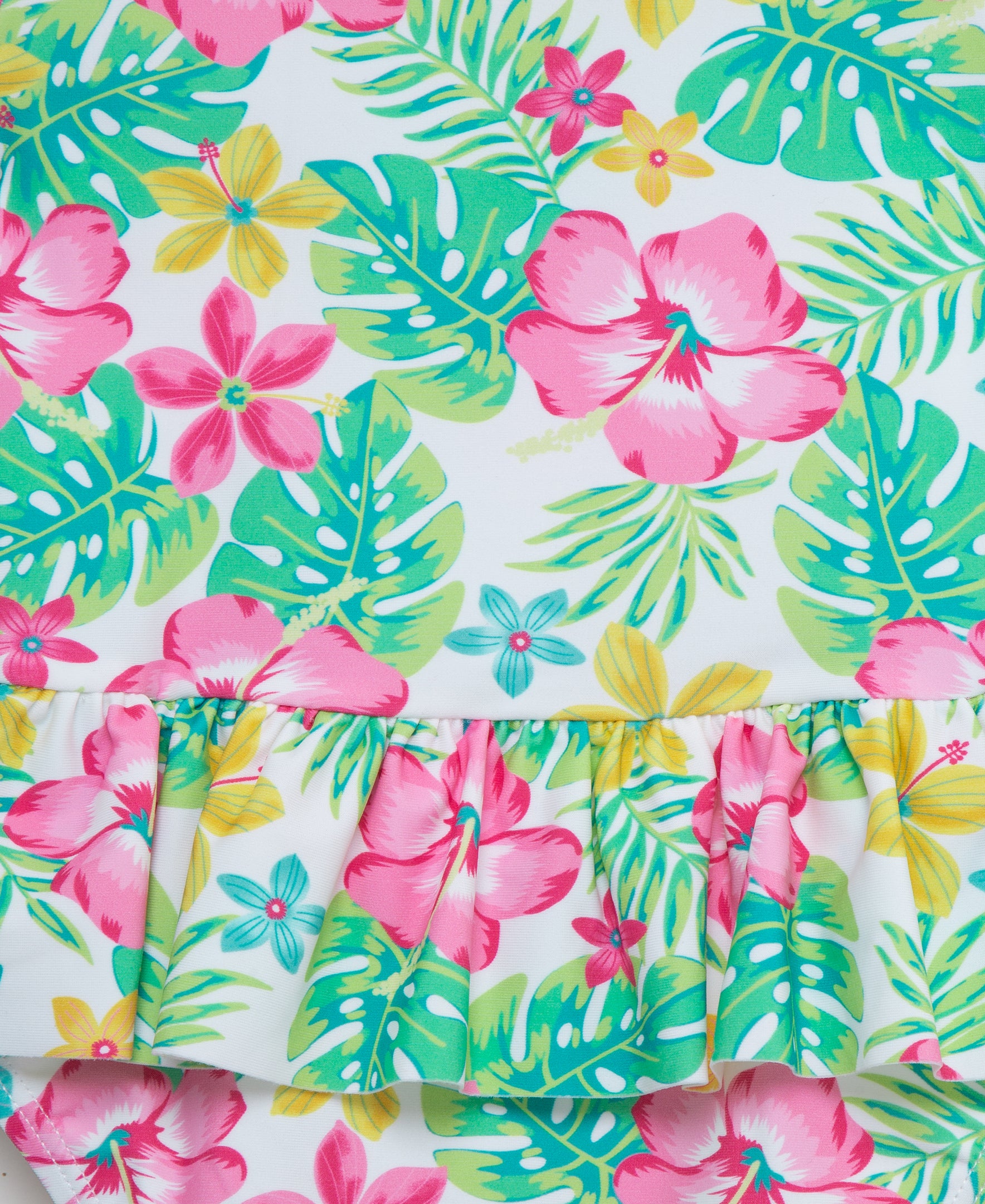 Tropical 1-Piece Rashguard Swimsuit (2T-4T) - Little Me