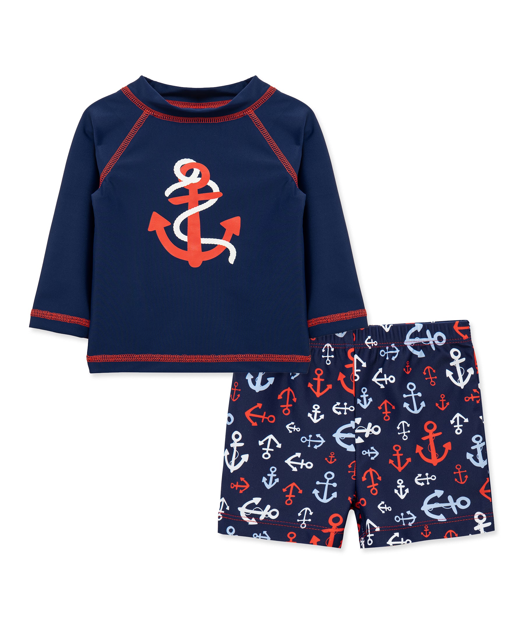 Anchor Rashguard Set (2T-4T) - Little Me