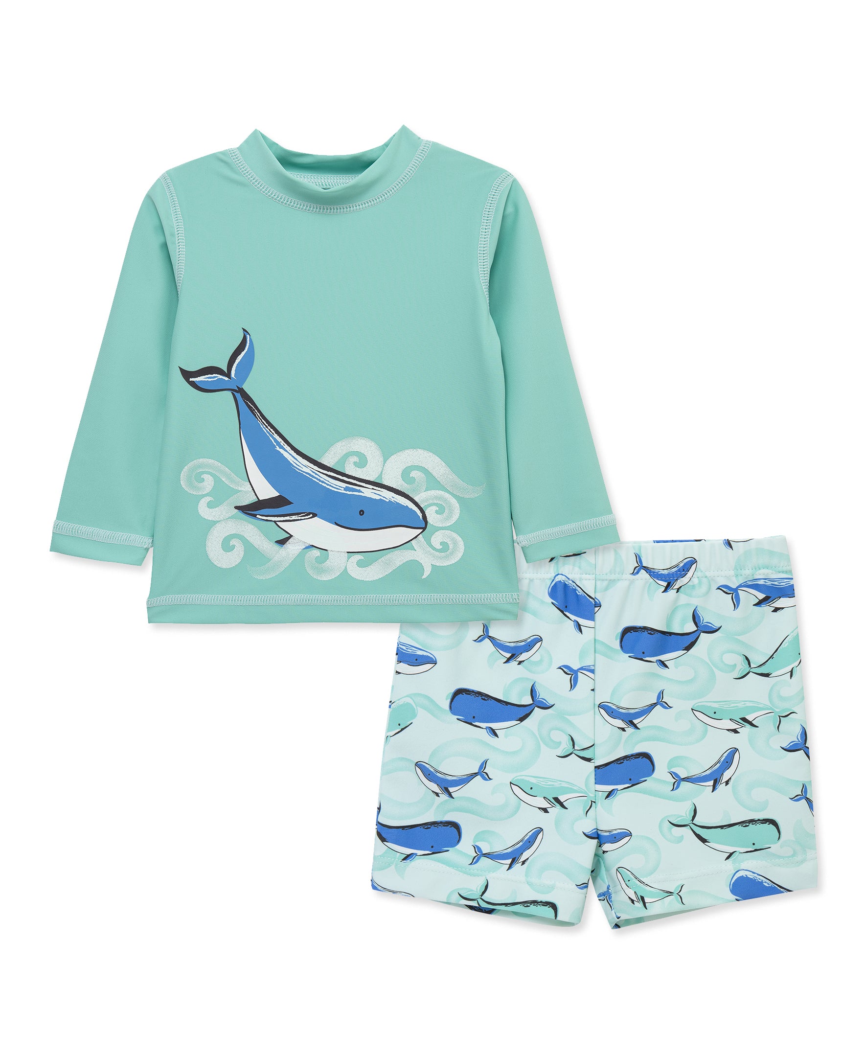 Whale Rashguard Set (6M-24M) - Little Me