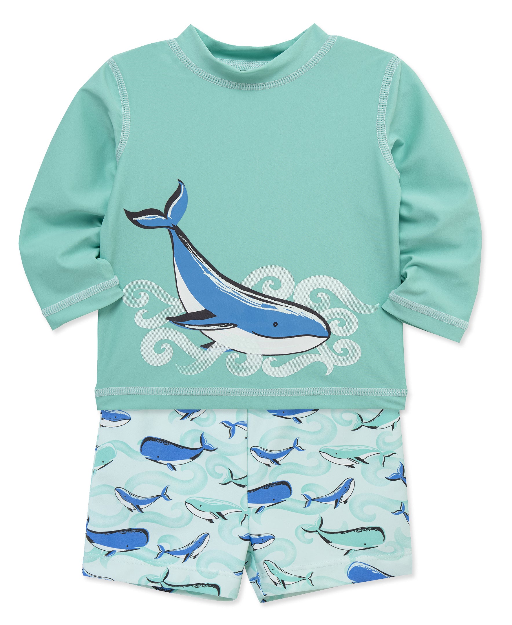 Whale Rashguard Set (6M-24M) - Little Me