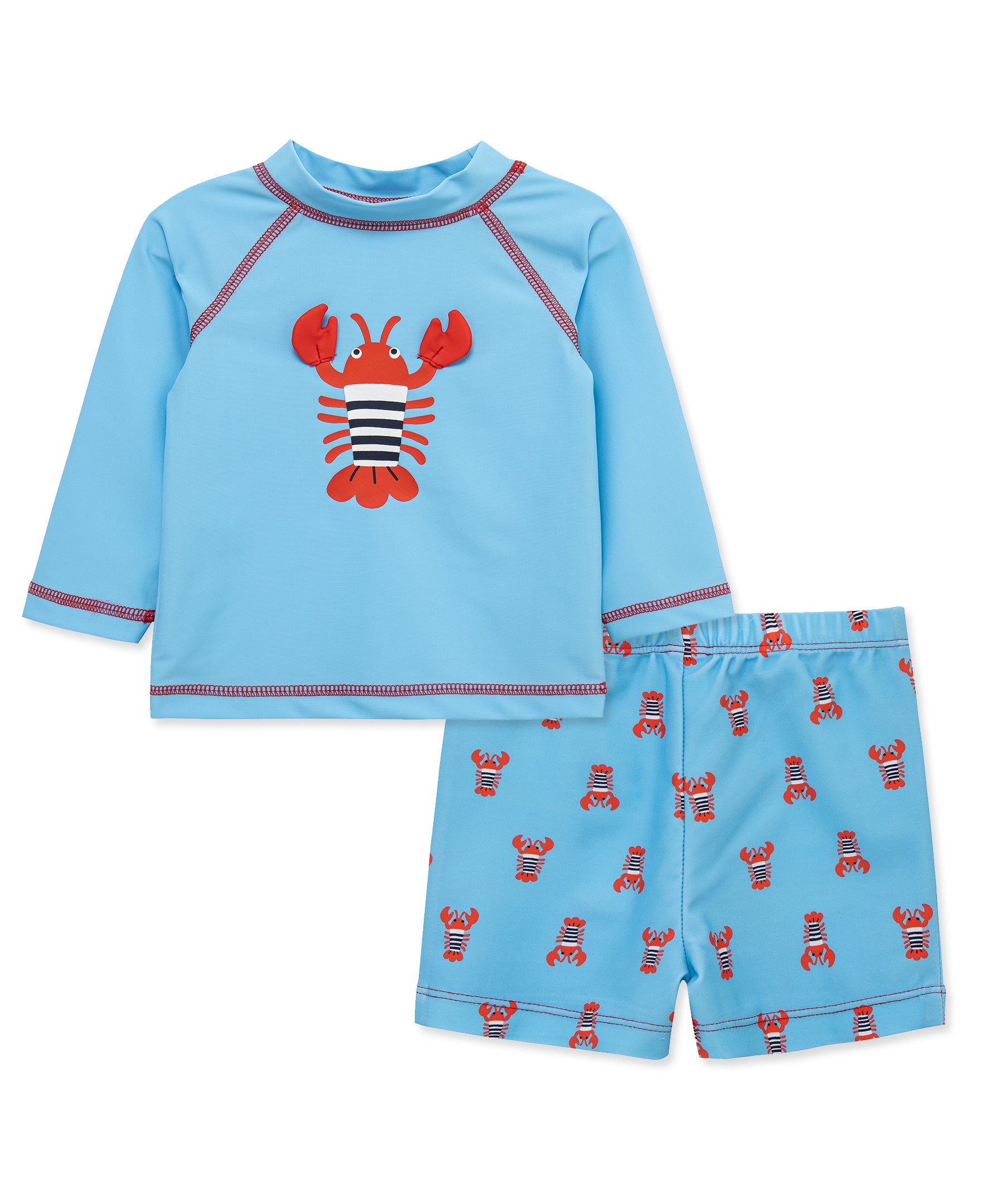 Lobster Rashguard Set (6M-24M) - Little Me