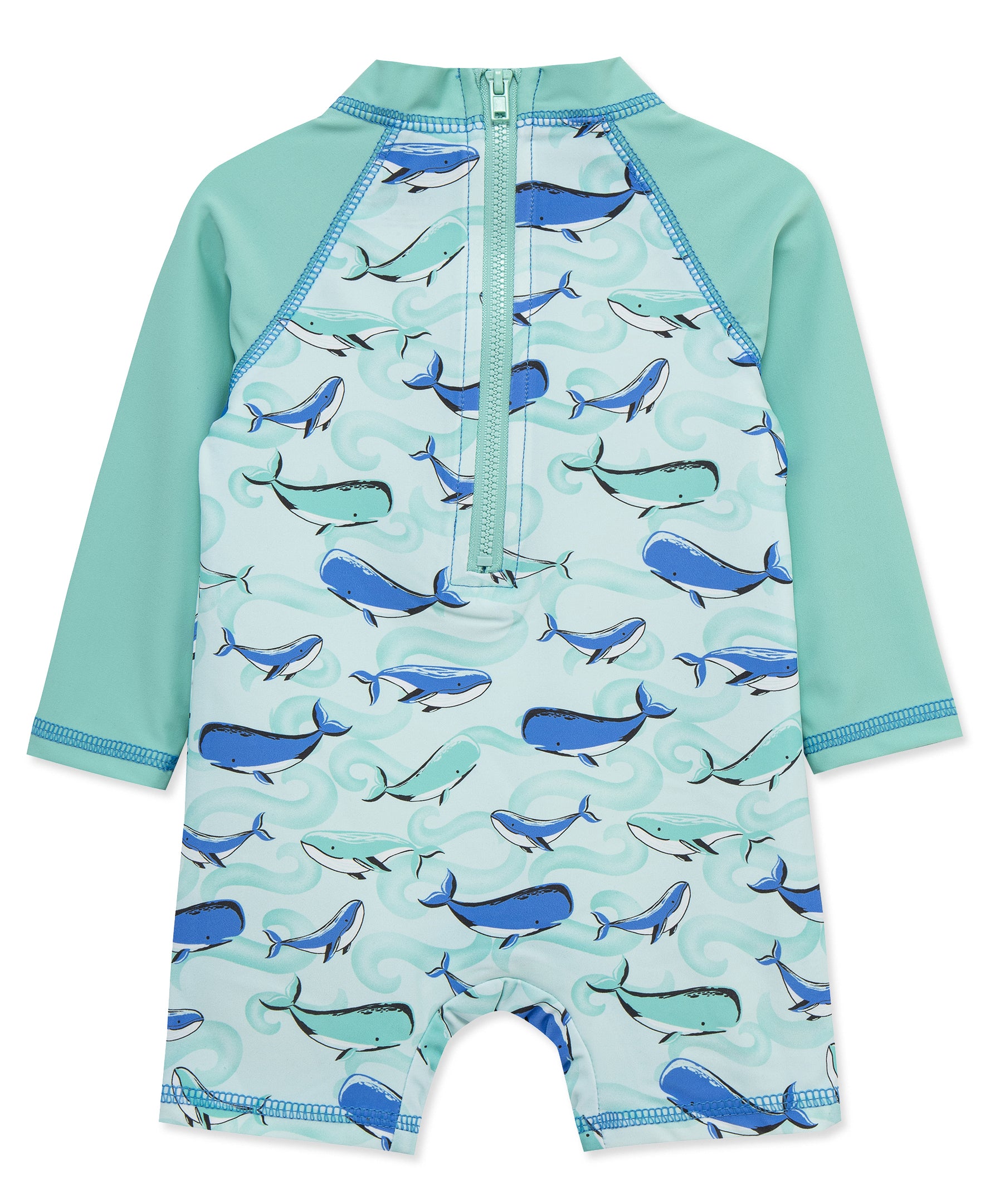 Whale Long Sleeve Rashguard Suit - Little Me