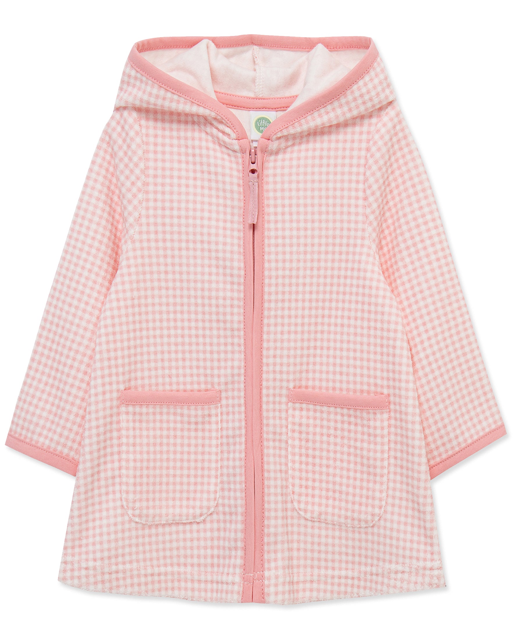 Gingham Long Sleeve Swim Cover Up (6M-24M) - Little Me