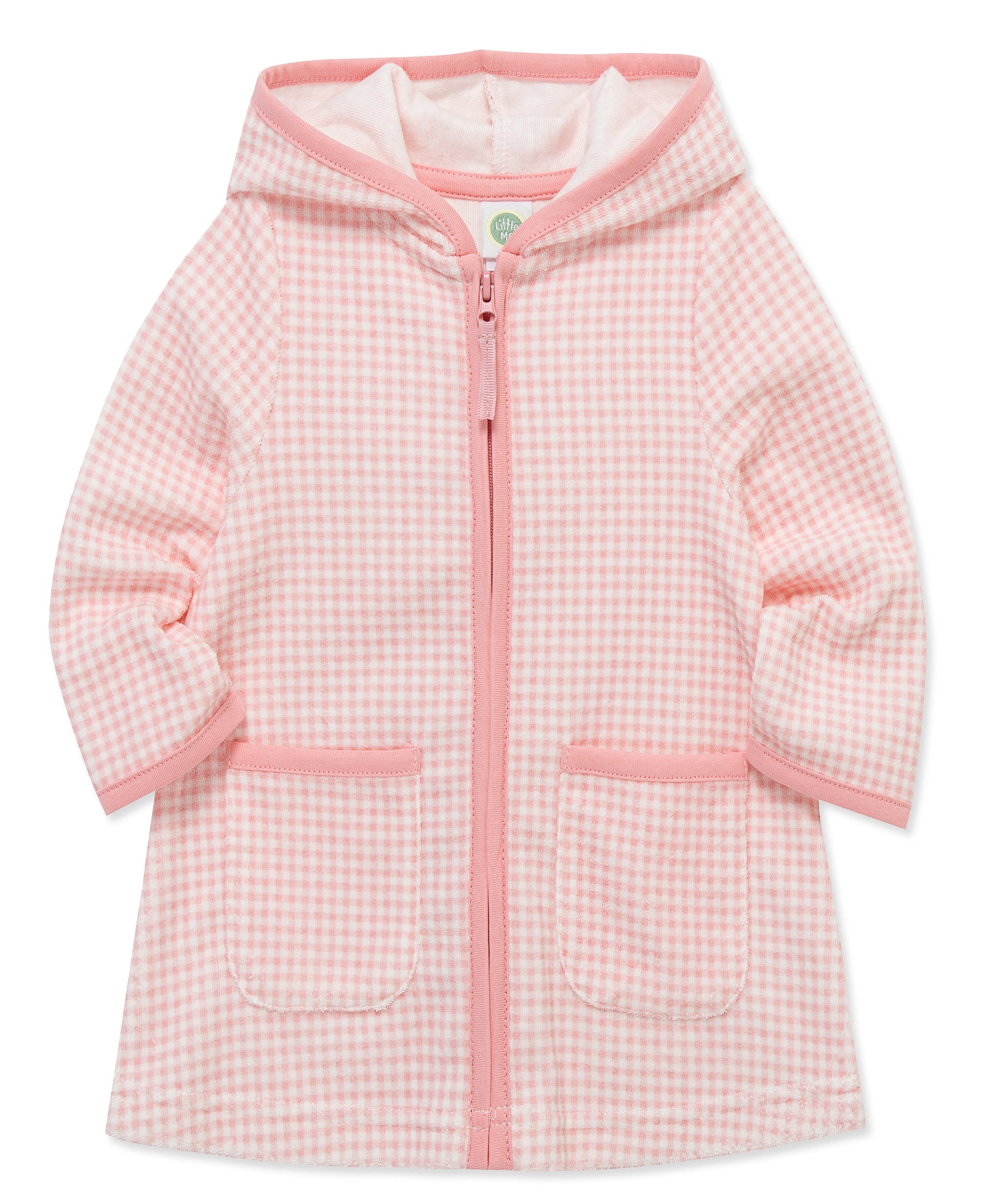 Gingham Long Sleeve Swim Cover Up (6M-24M) - Little Me