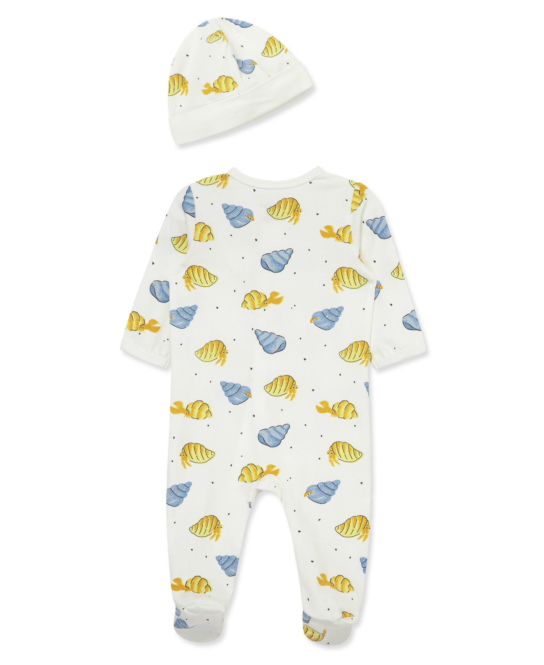 Focus Kids Seaside Zip Front Footie & Hat - Little Me
