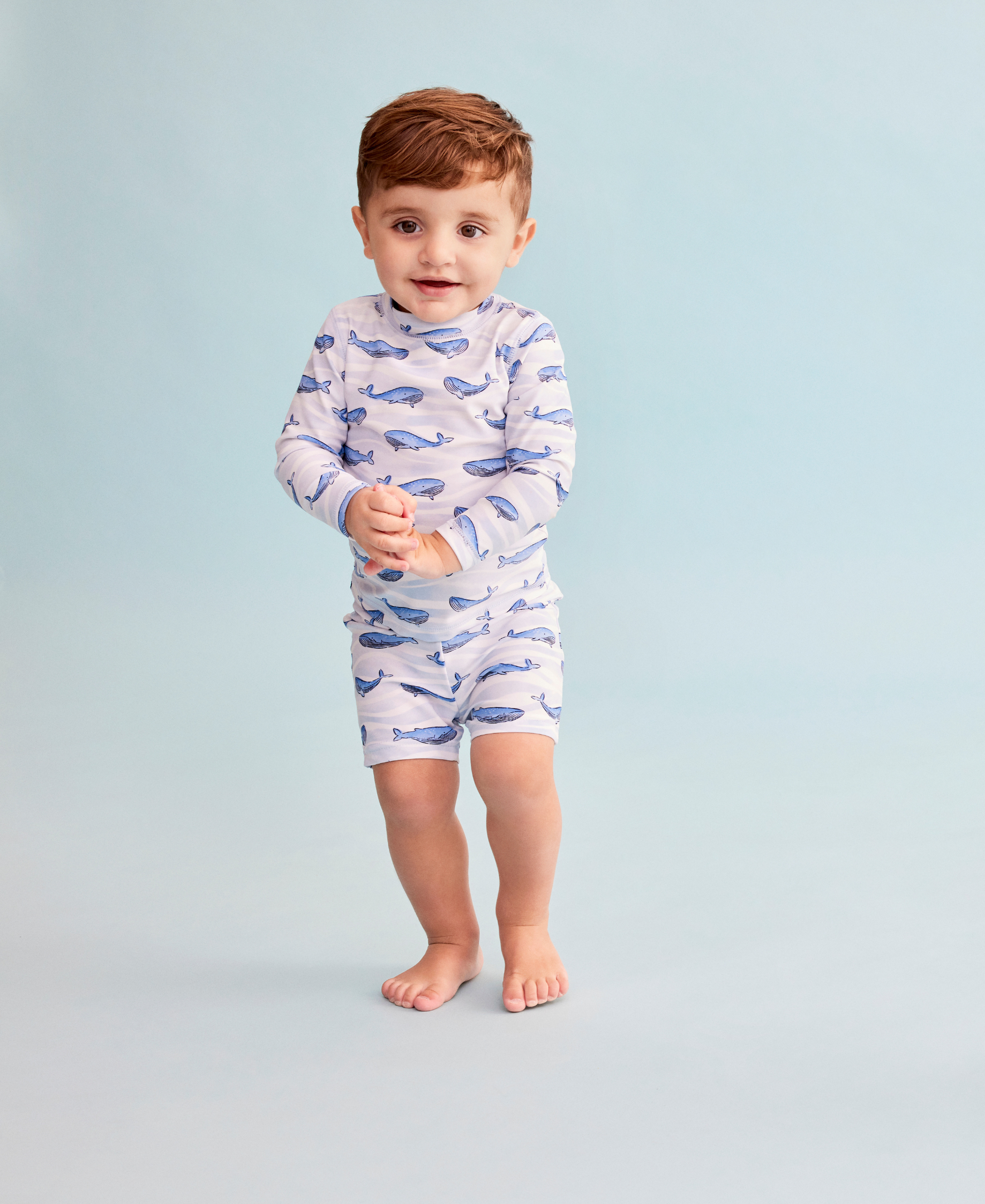 Whale Rashguard Set (6M-24M) - Little Me