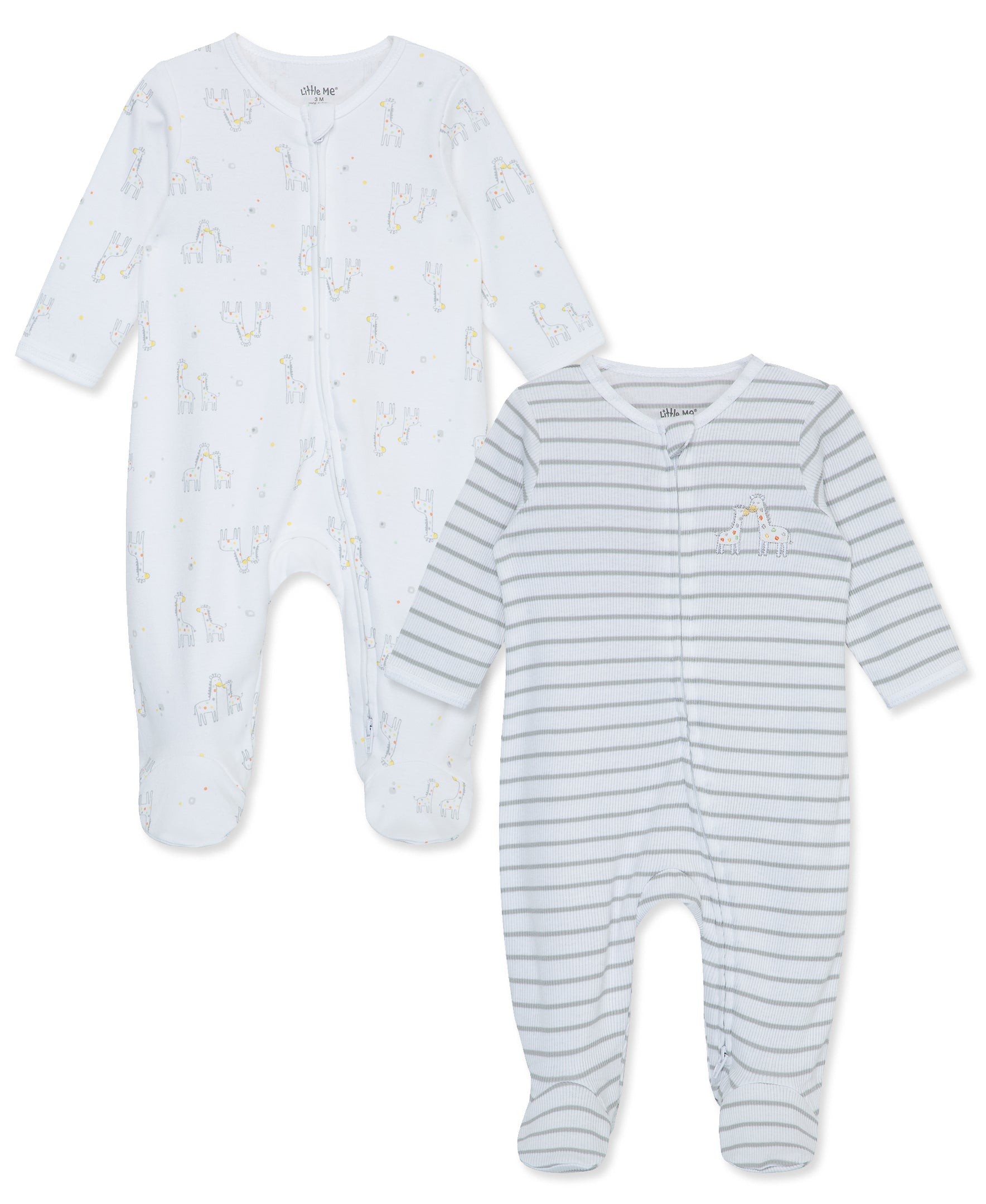 Fun Time 2-Way-Zip Footies (2-Pack) - Little Me