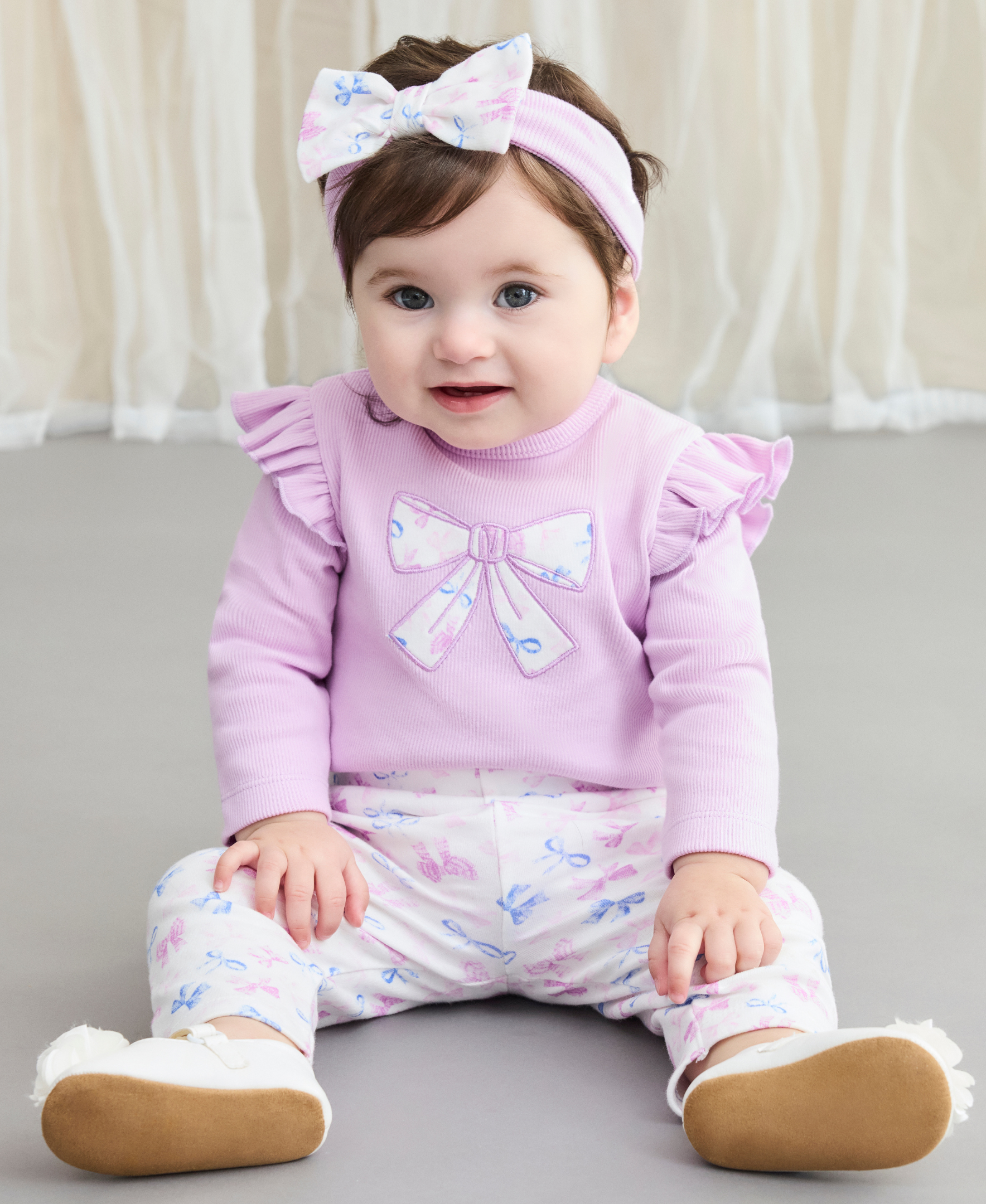 Pretty Bows Bodysuit & Legging Set (3M-12M) - Little Me