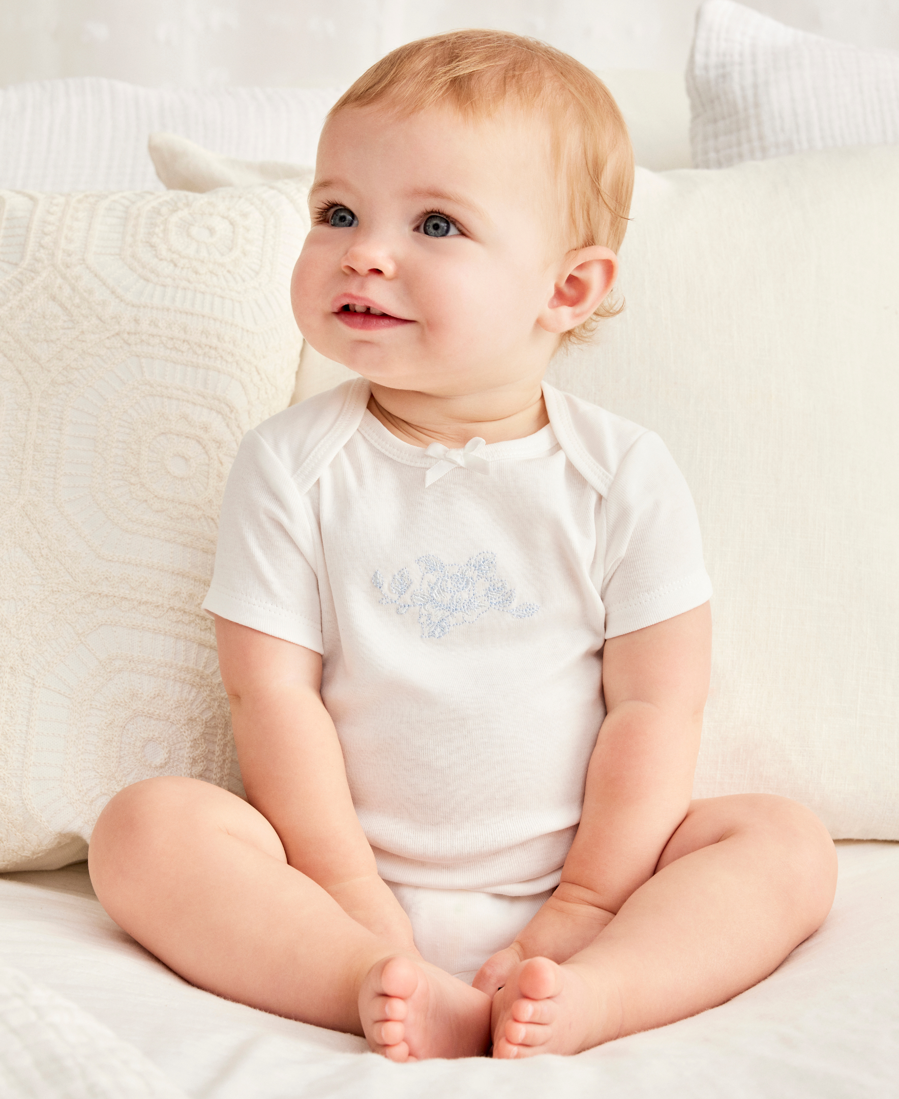 Blue Roses 3-Pack Bodysuits - Little Me