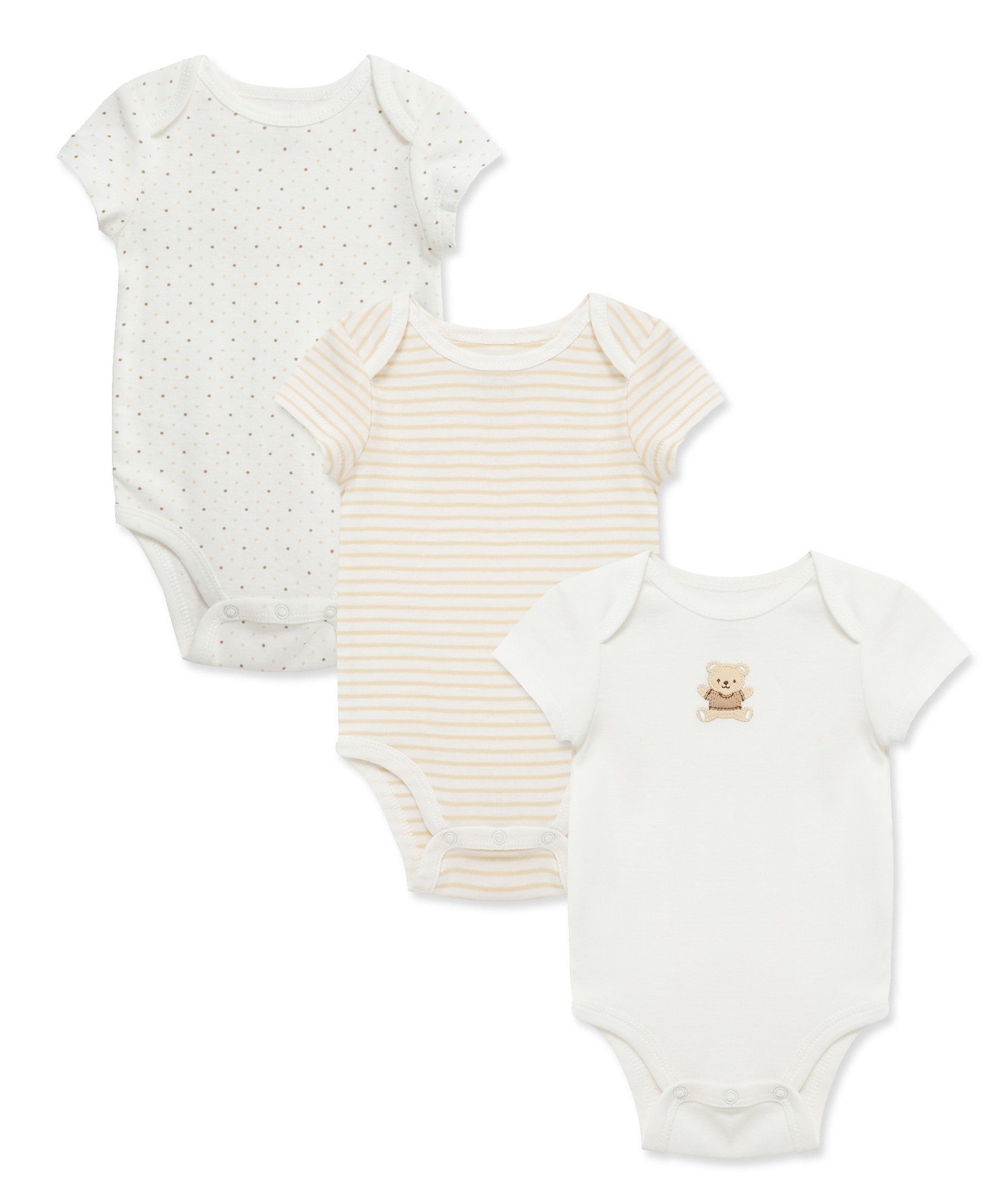 Gentle Bear 3-Pack Bodysuits - Little Me