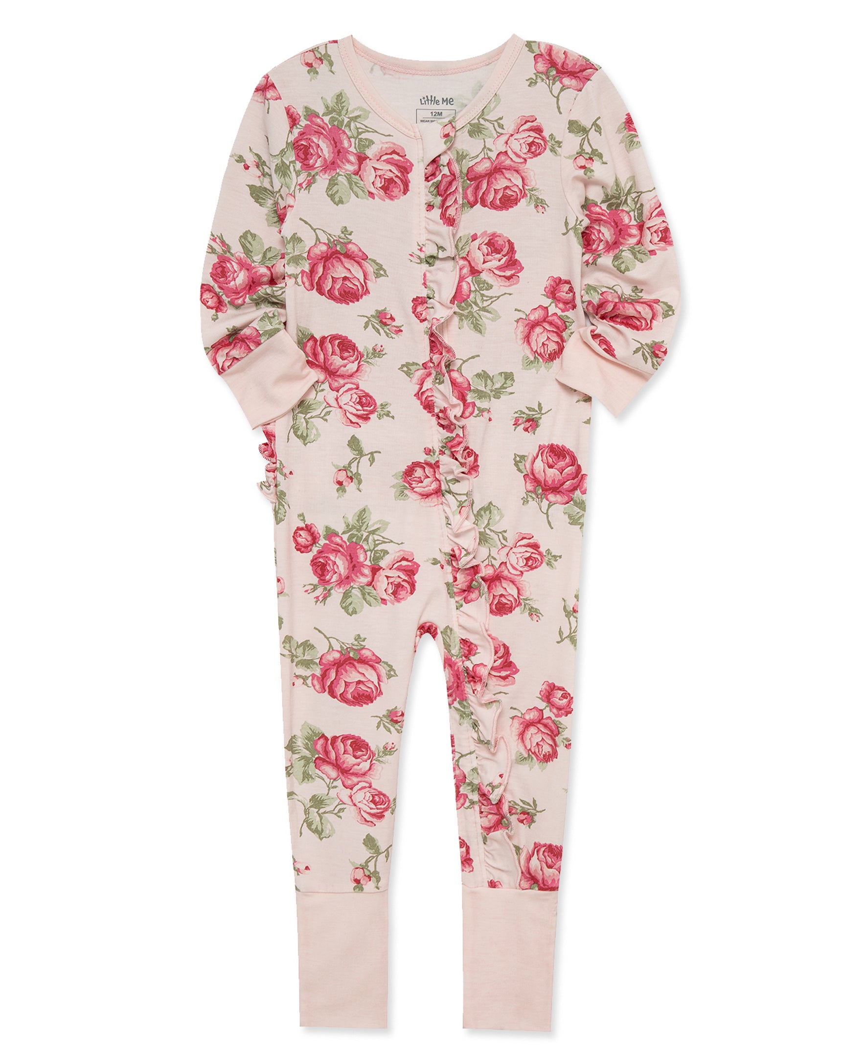 Lavish Roses Convertible Coverall (12M-24M) - Little Me