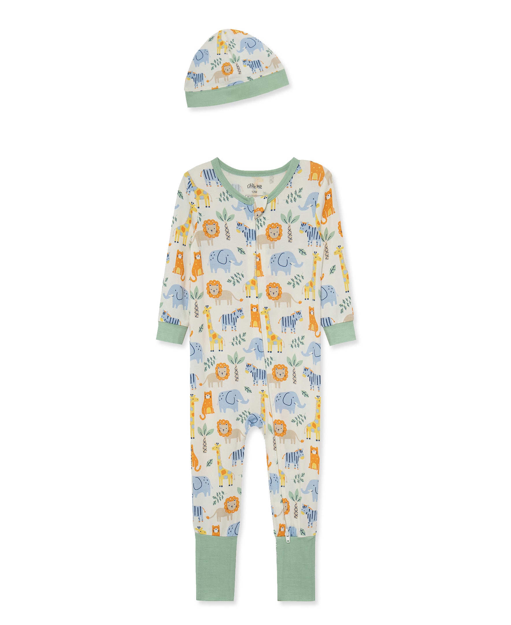 Jungle Pals Convertible Coverall & Hat (12M-24M) - Little Me