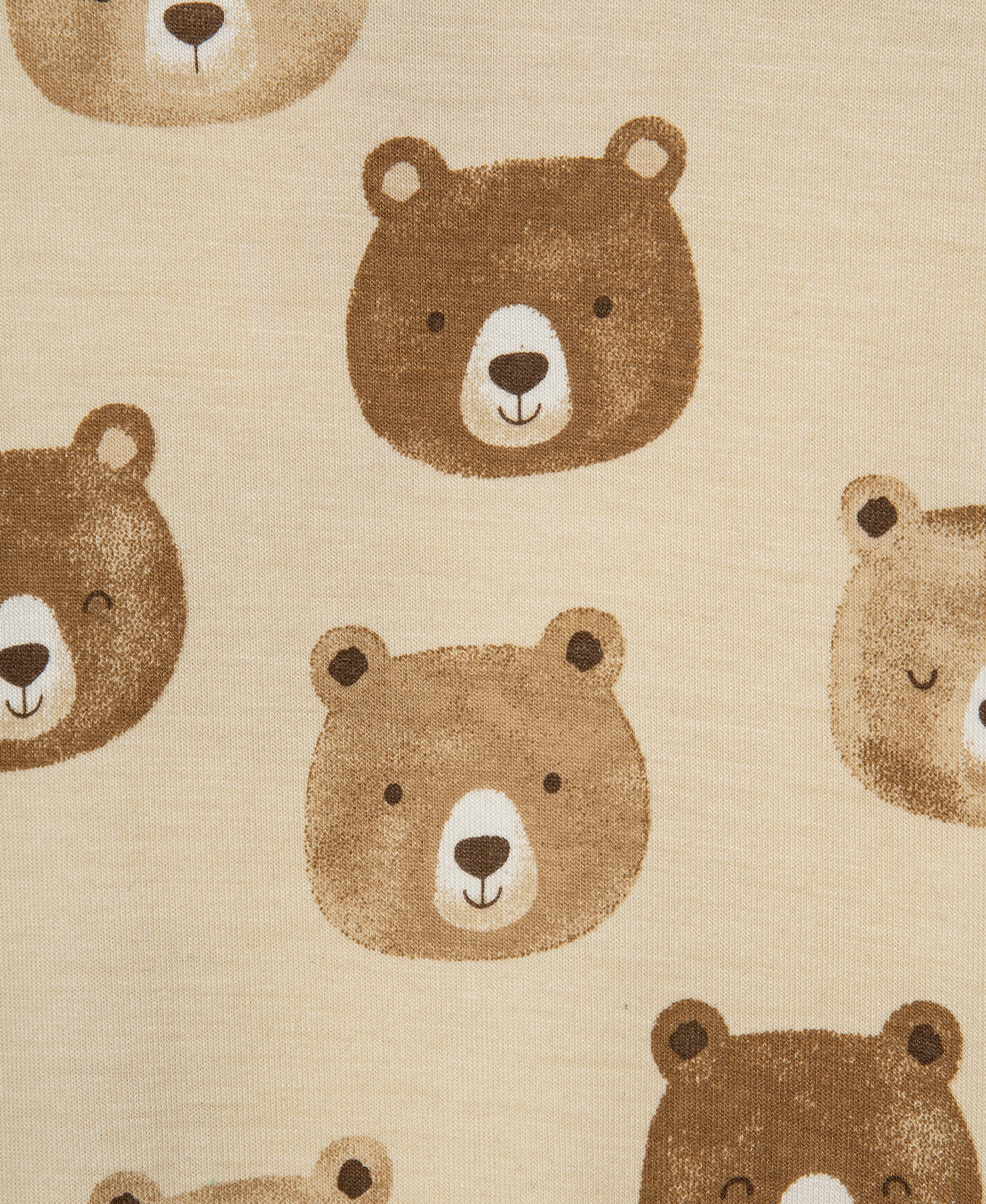 Bear Faces Convertible Coverall & Hat (NB-9M) - Little Me