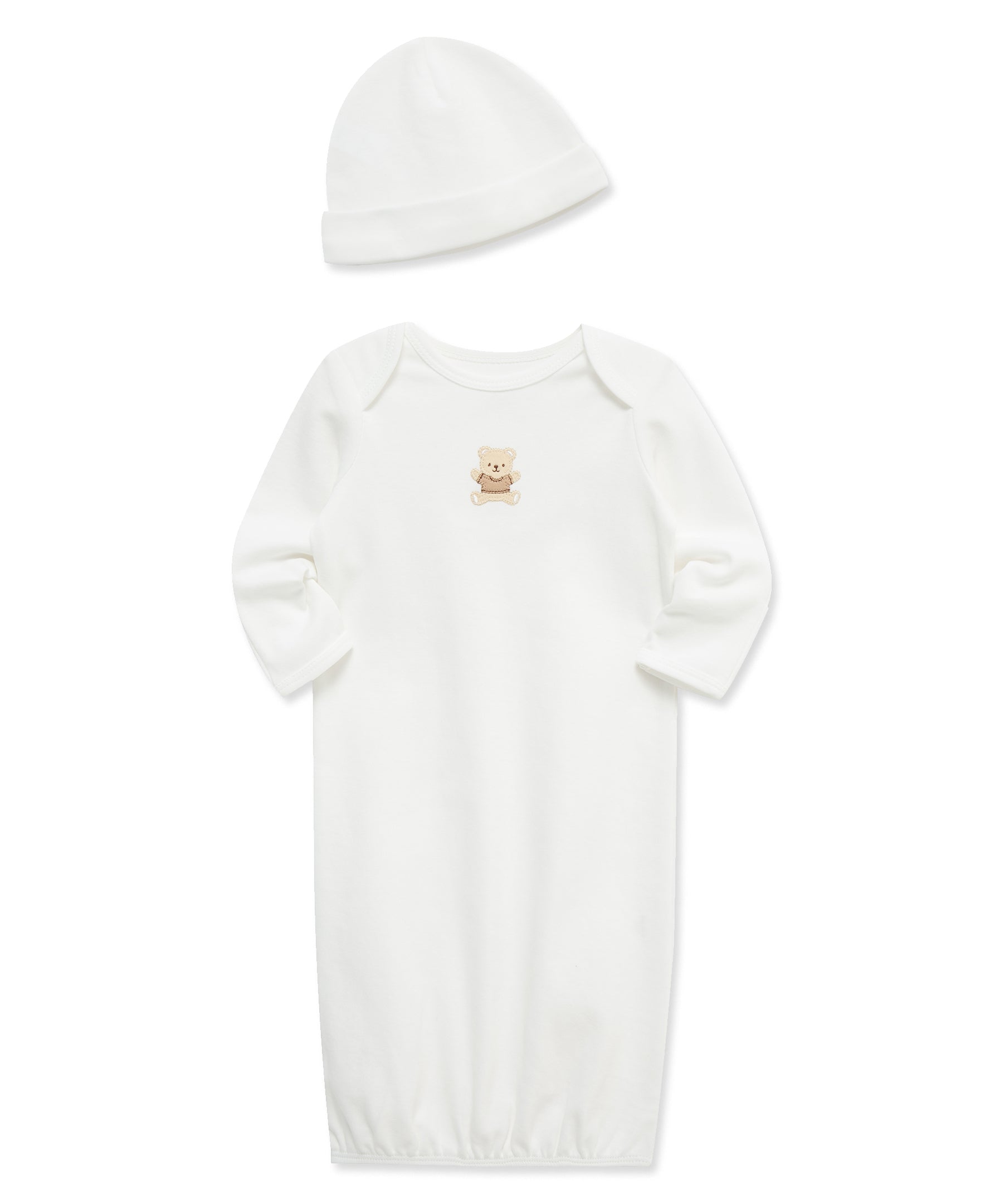 Gentle Bear Sleeper Gown and Hat - Little Me