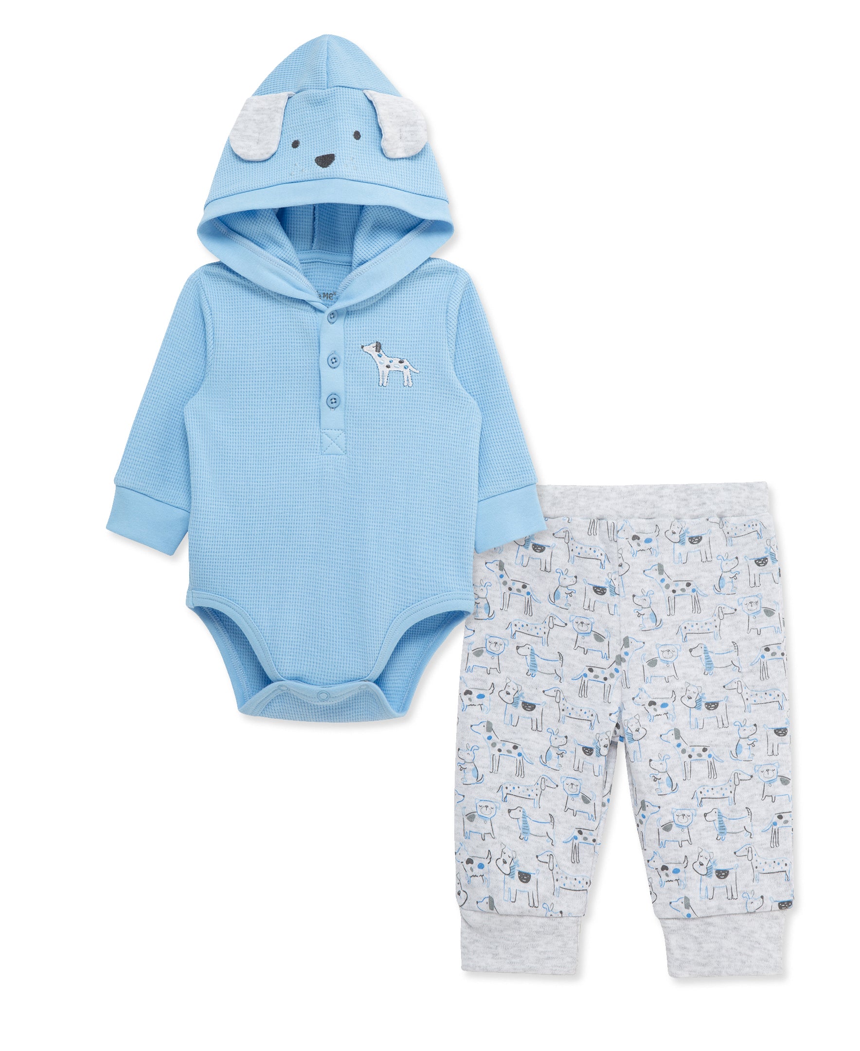 Puppy Bodysuit & Pant Set (3M-12M) - Little Me
