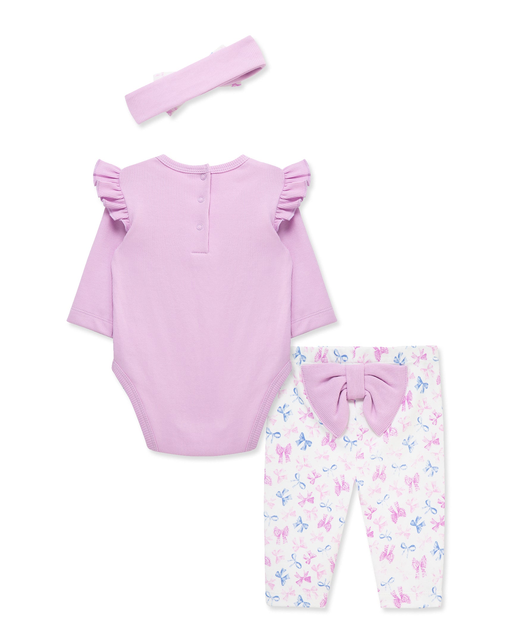 Pretty Bows Bodysuit & Legging Set (3M-12M) - Little Me