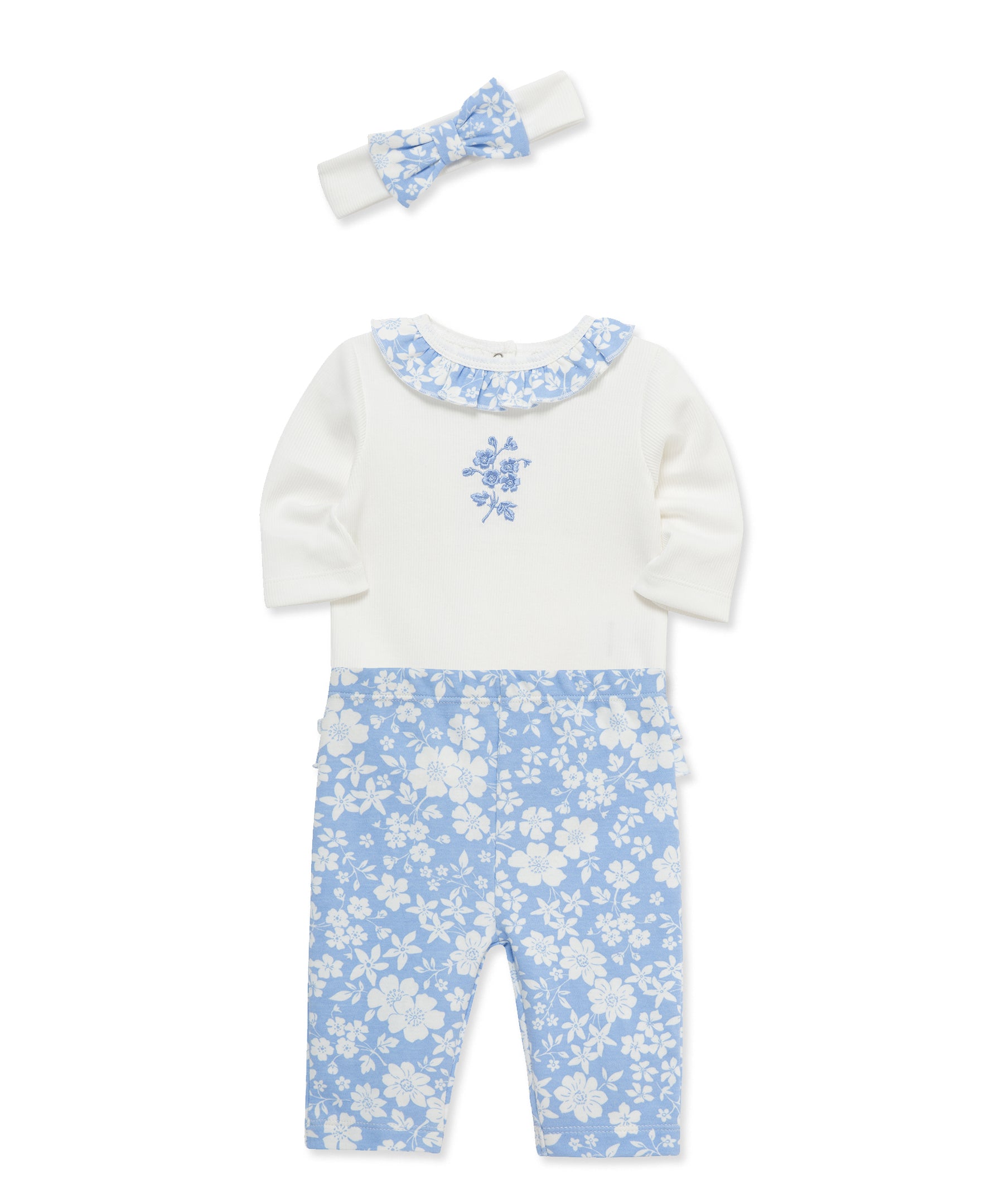 Floral Bodysuit & Legging Set (3M-12M) - Little Me