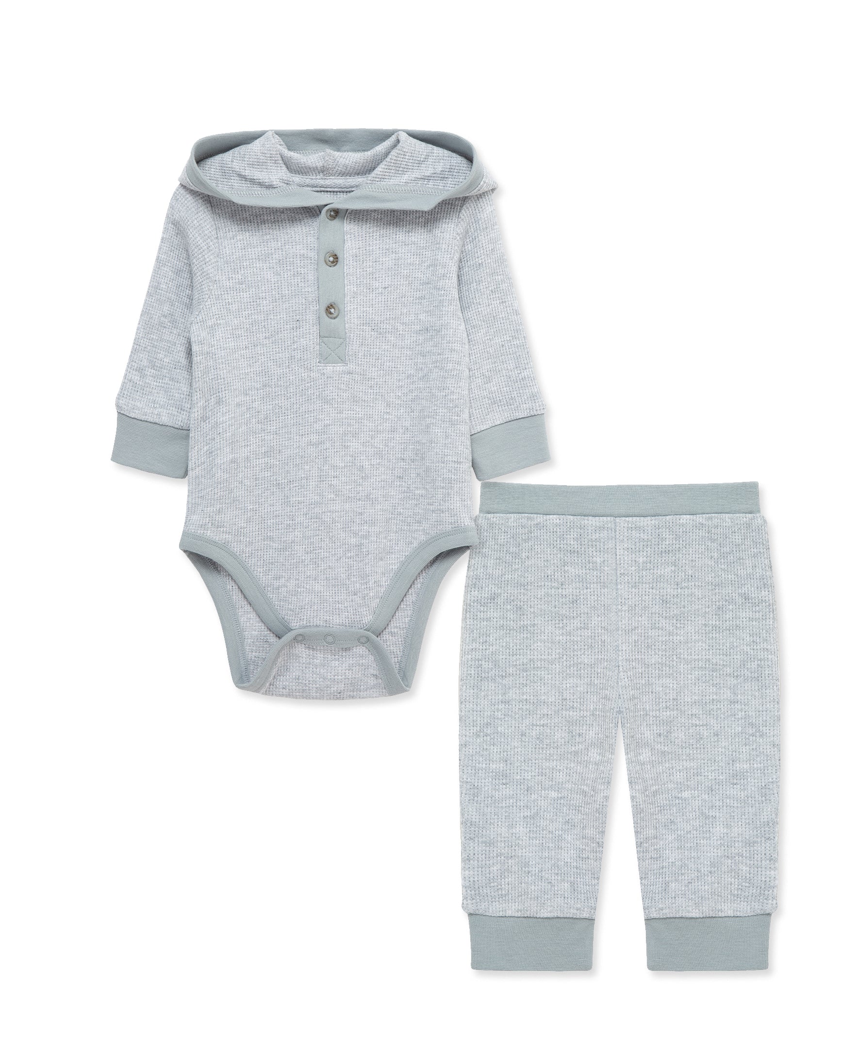 Gray Bodysuit & Pant Set - Little Me