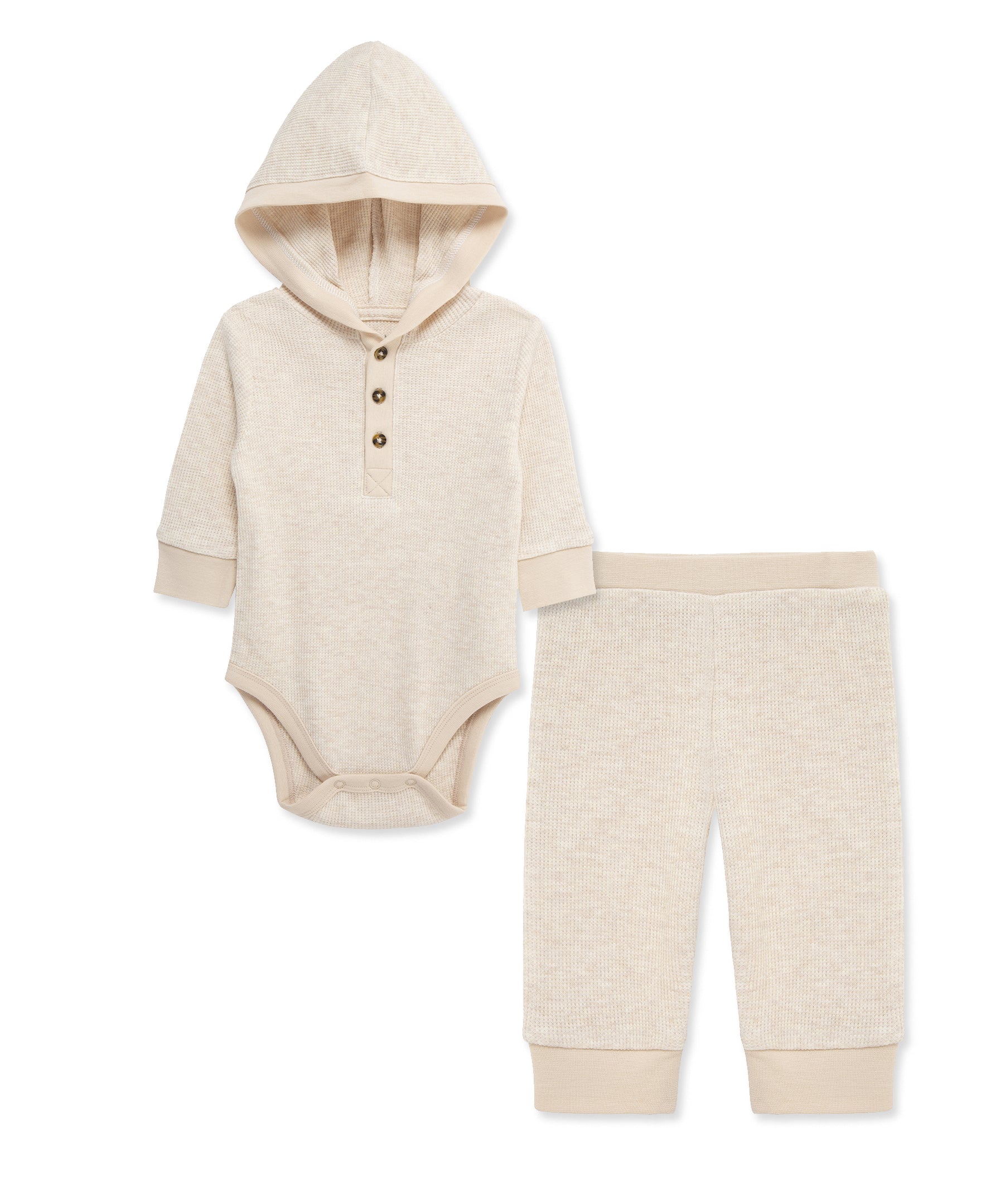 Oatmeal Bodysuit & Pant Set - Little Me
