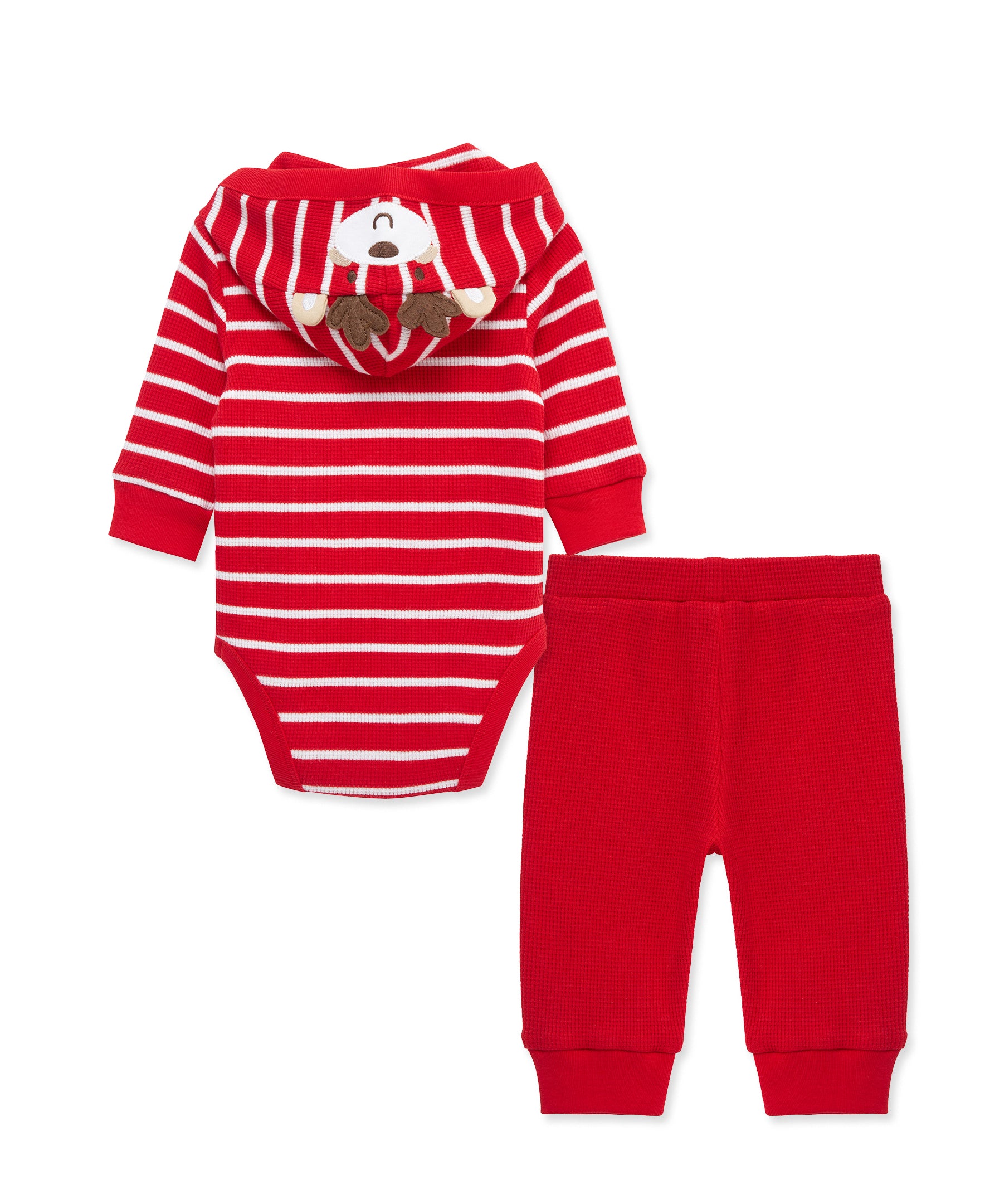 "My First Christmas" Reindeer Jogger Set (3M-12M) - Little Me