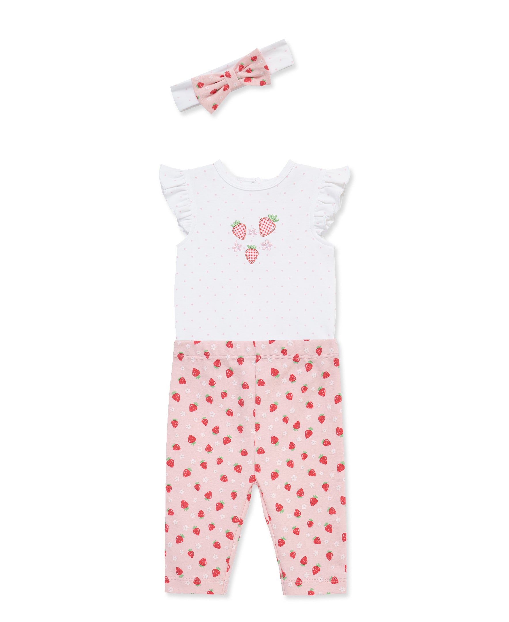 Strawberry Bodysuit & Pant Set (3M-12M) - Little Me
