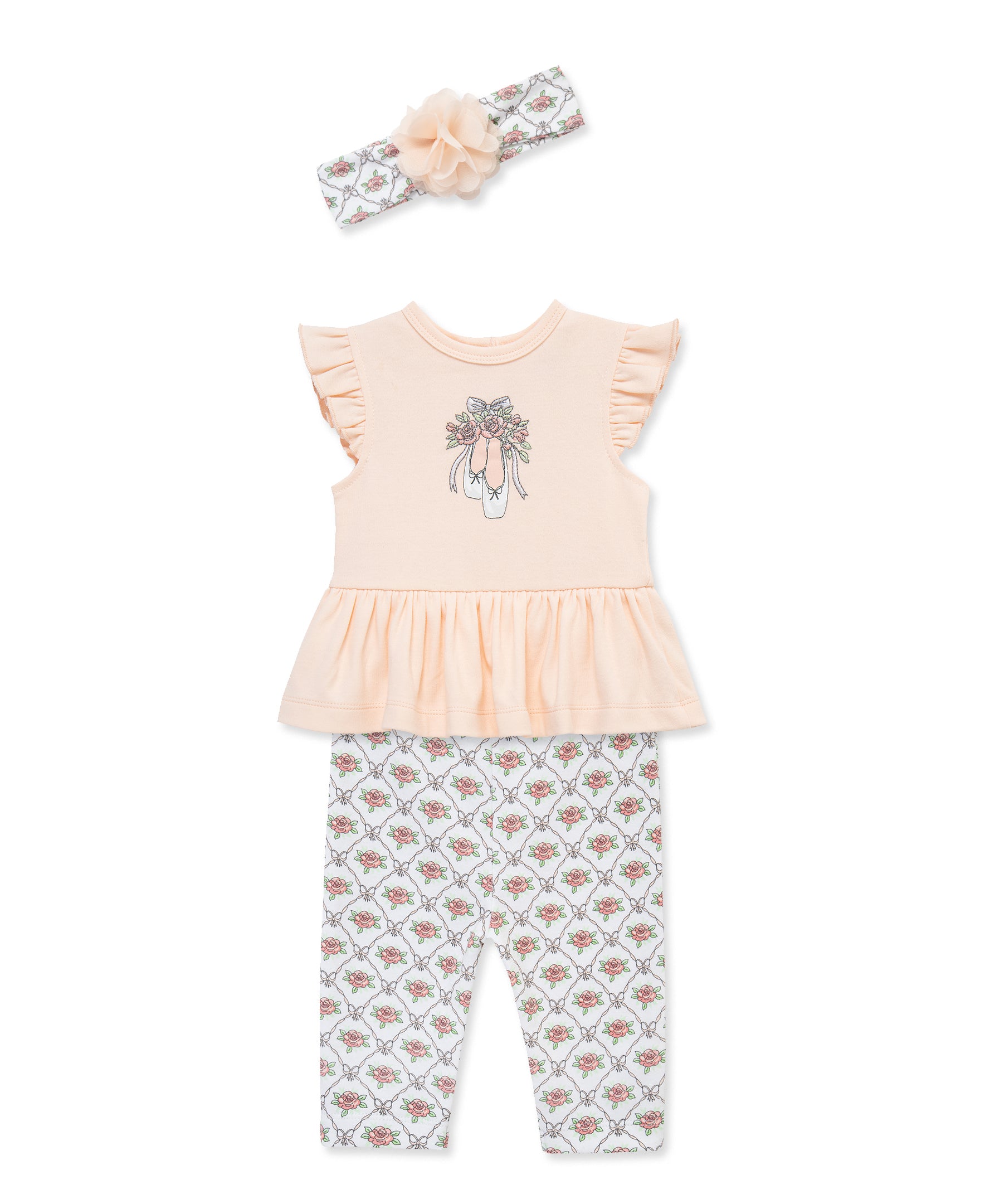 Ballet Bodysuit & Pant Set (3M-12M) - Little Me