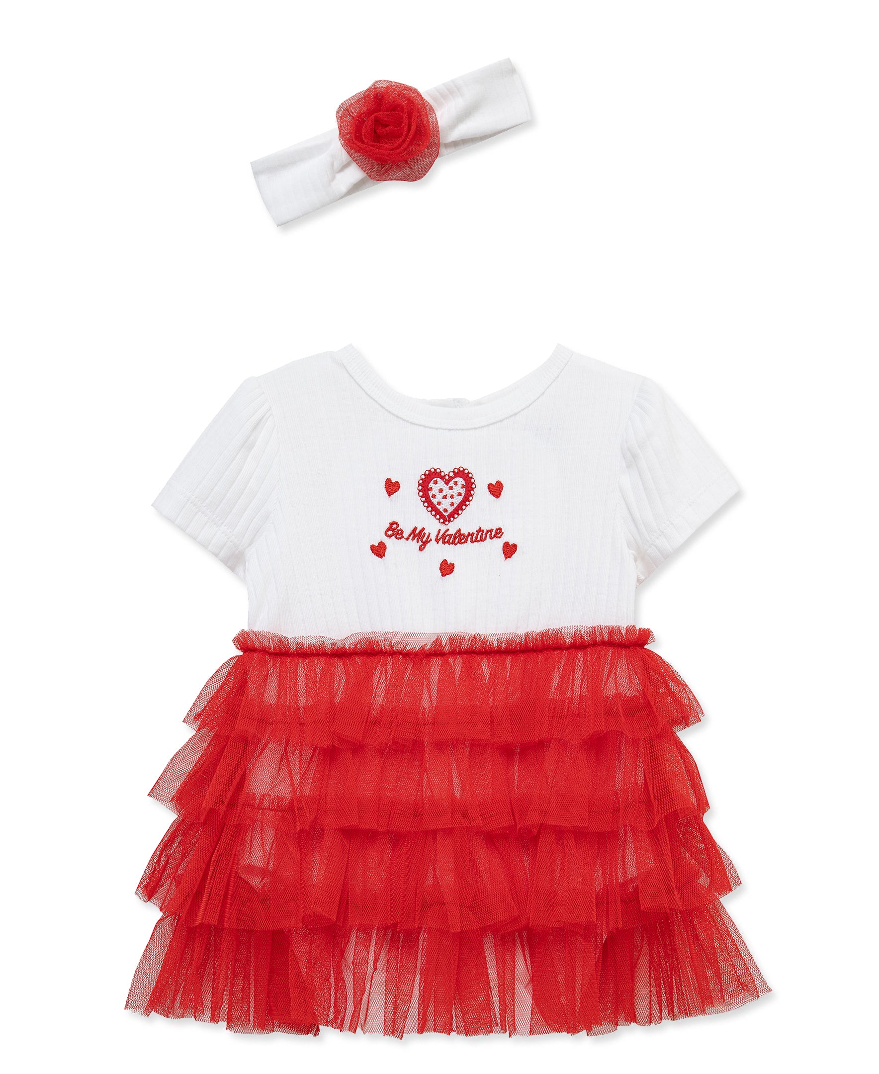 Valentine Bodysuit Dress & Headband - Little Me