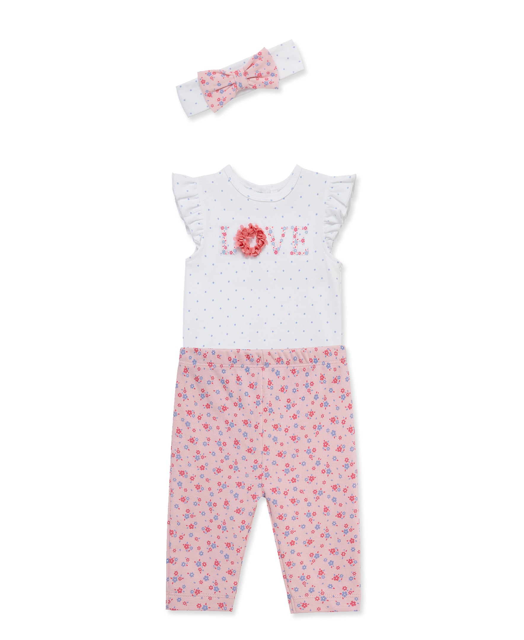Love Bodysuit & Pant Set (3M-12M) - Little Me