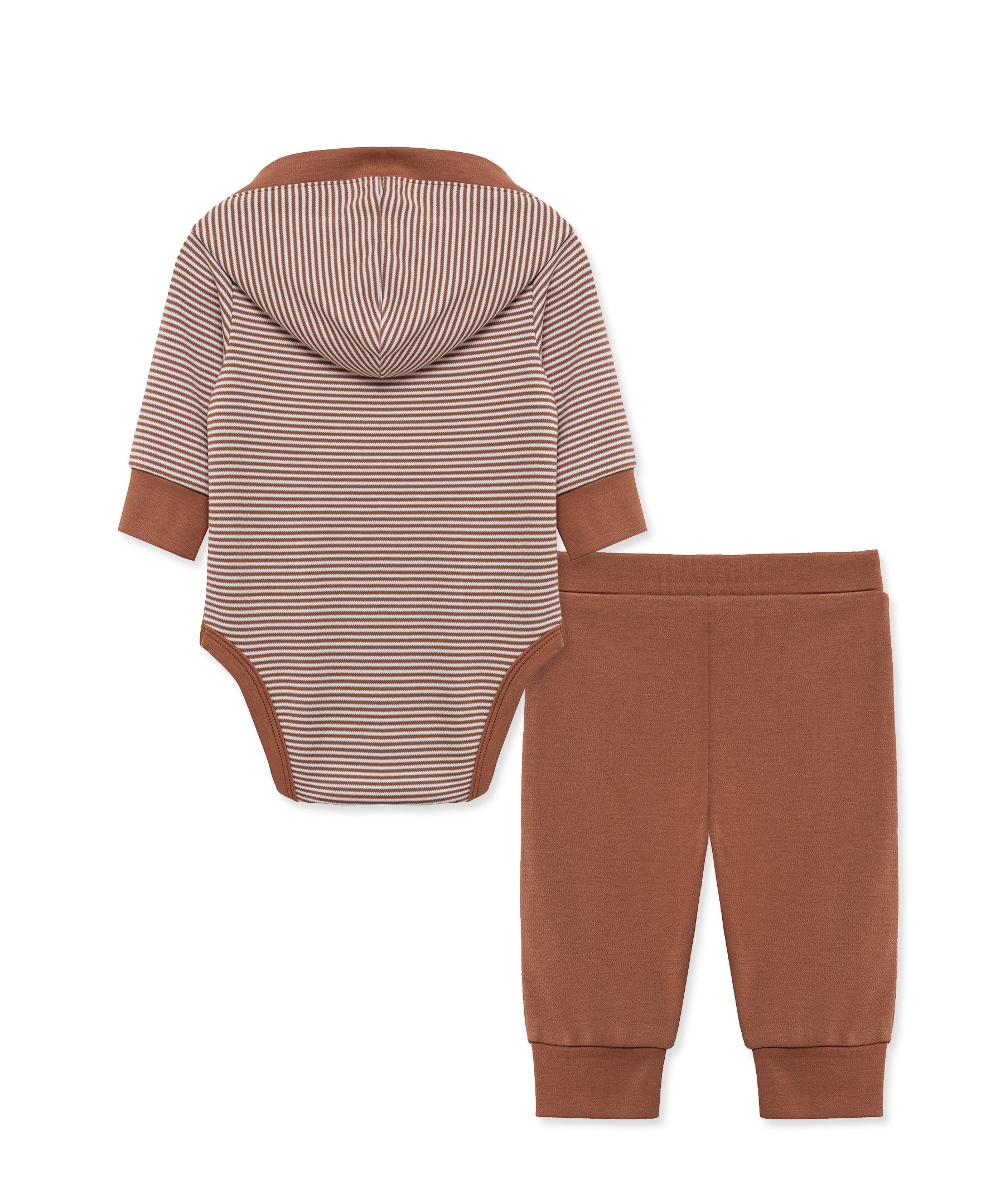 Copper Hooded Bodysuit & Pant Set - Little Me