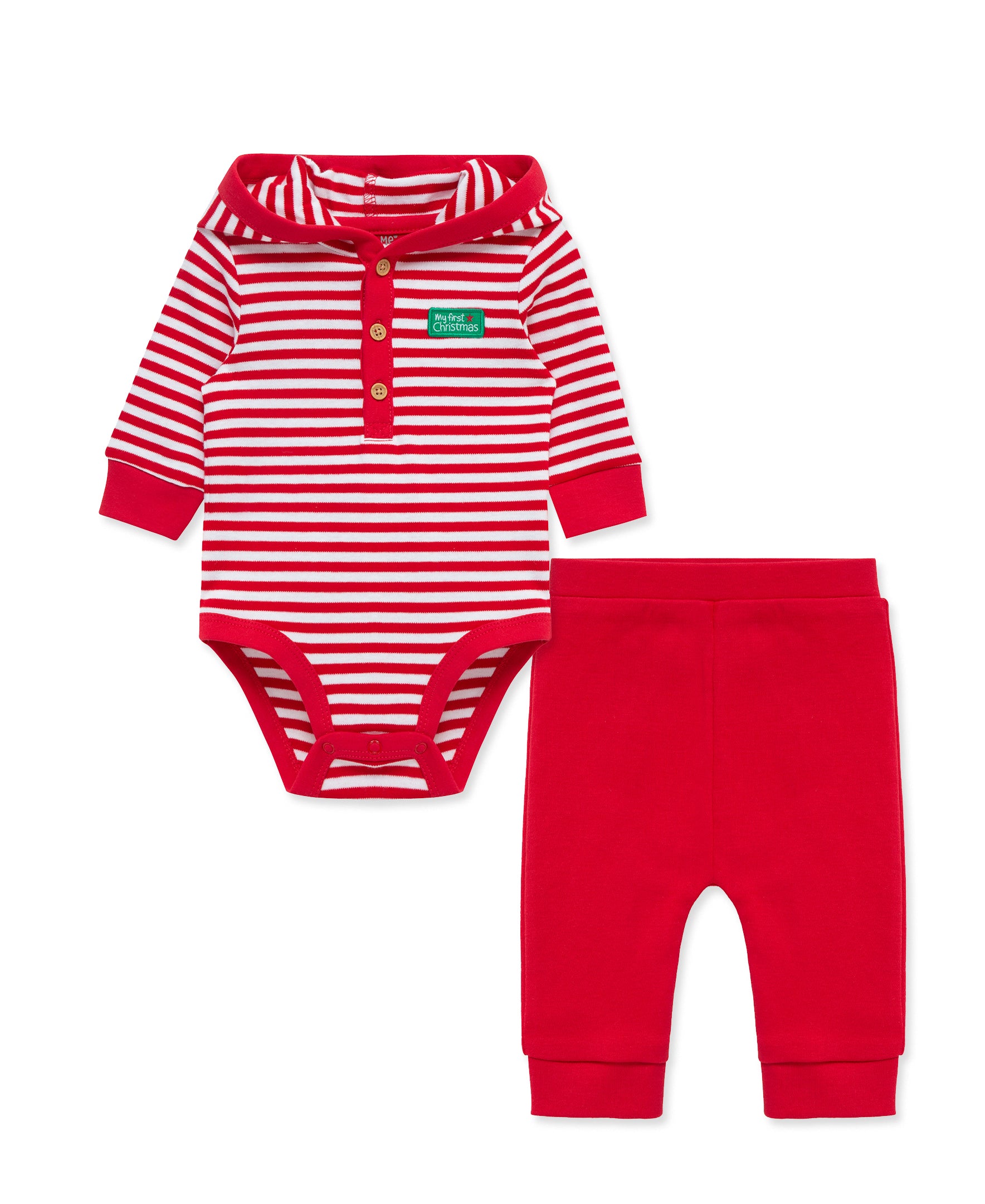 Santa Bodysuit Set (3M-12M) - Little Me