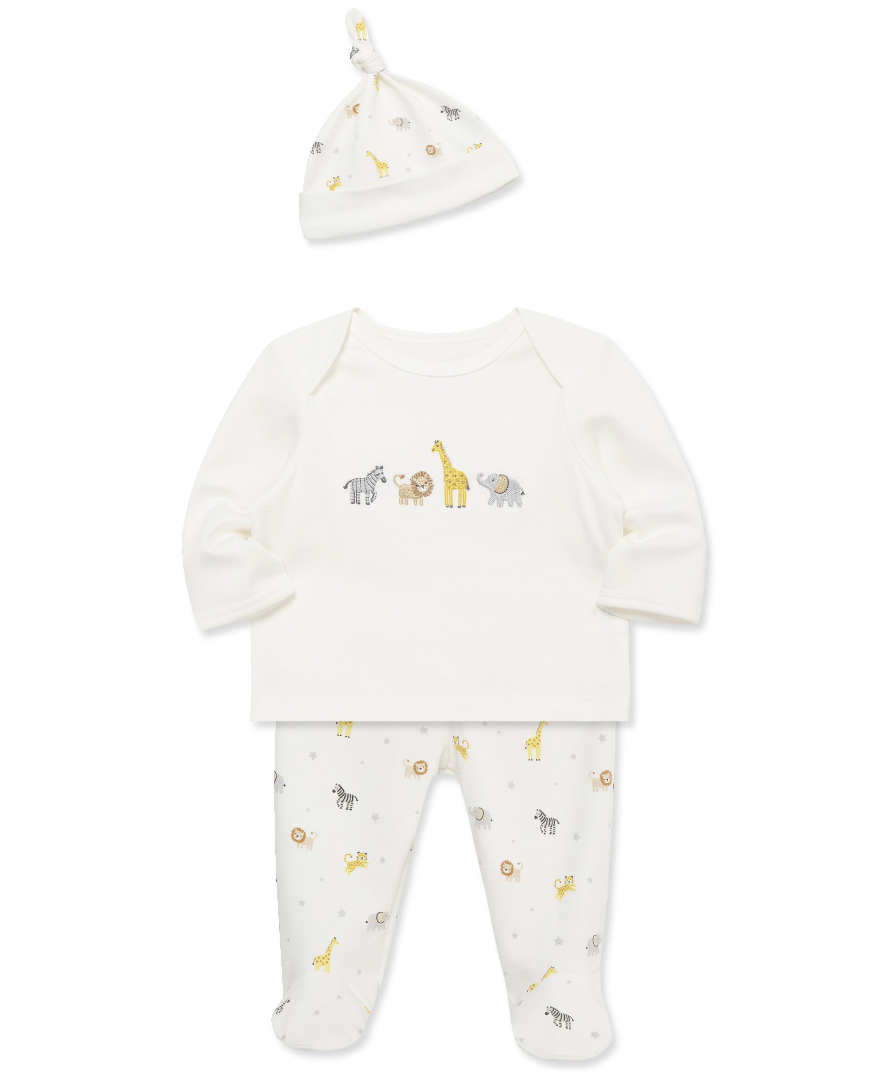 Safari Footed Pant Set (NB-9M) - Little Me